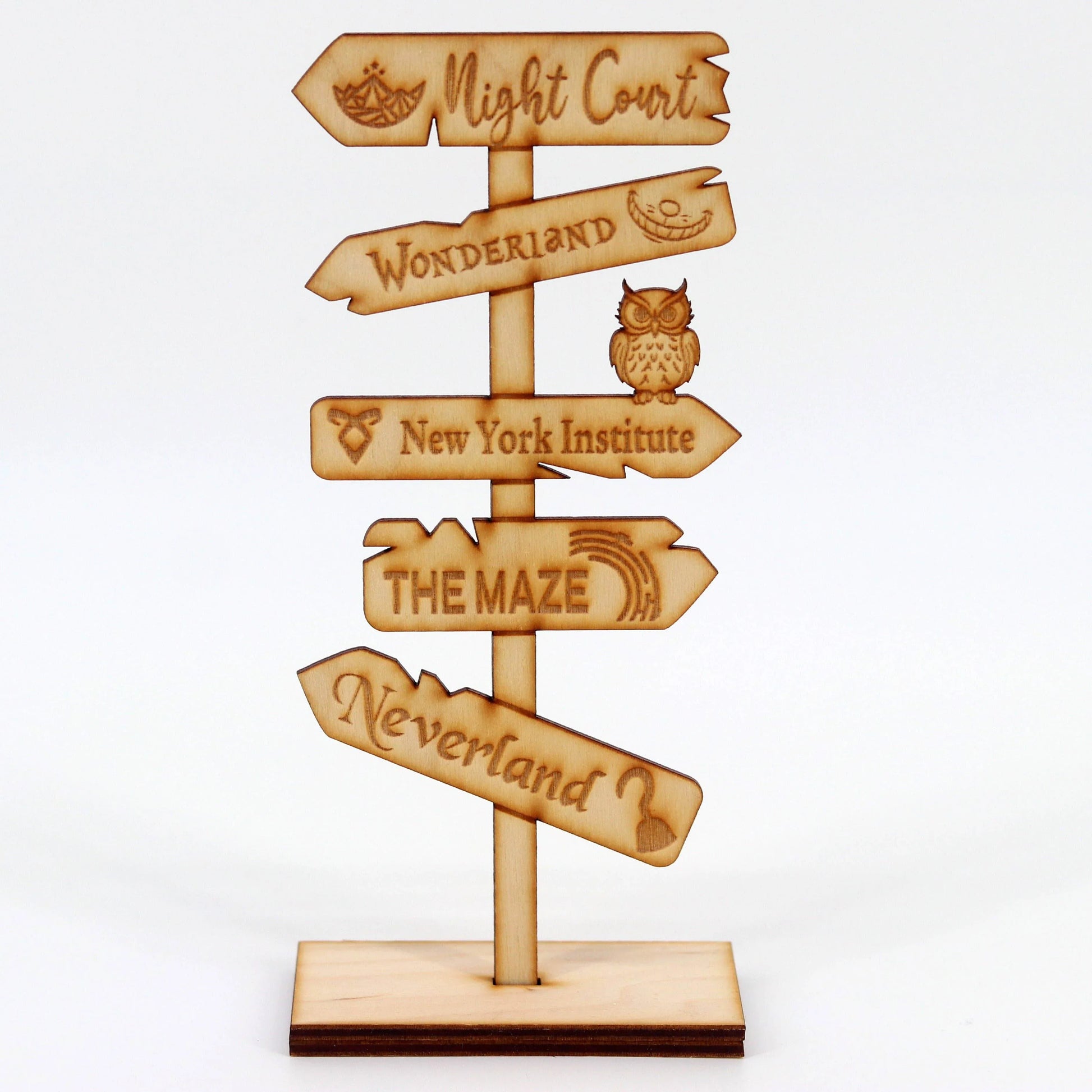 Bookish Goods - Wegwijzer Bordje Populaire boeken - The Dreamer's Bookshop.