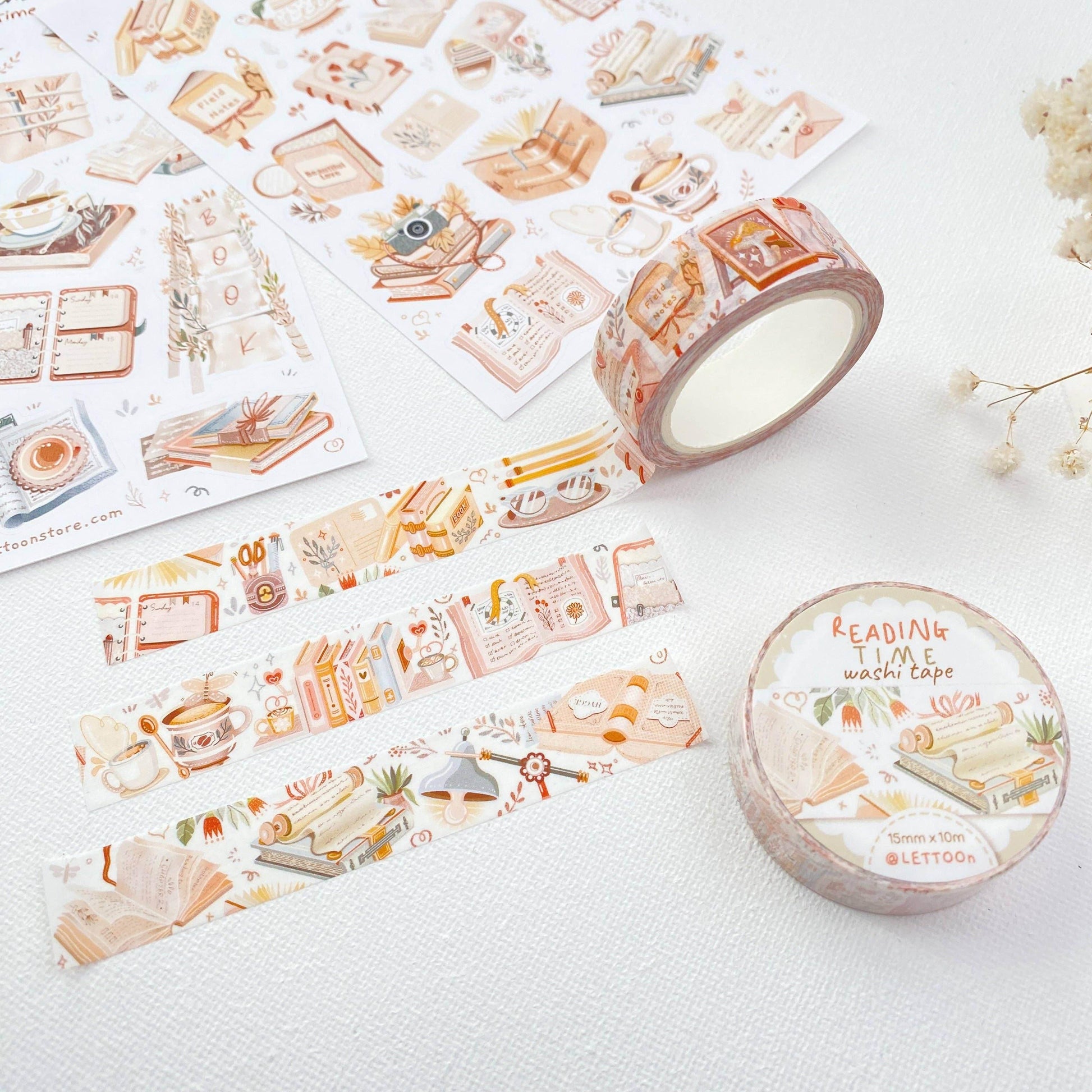 LETTOOn - Washi Tape - Leestijd - The Dreamer's Bookshop.