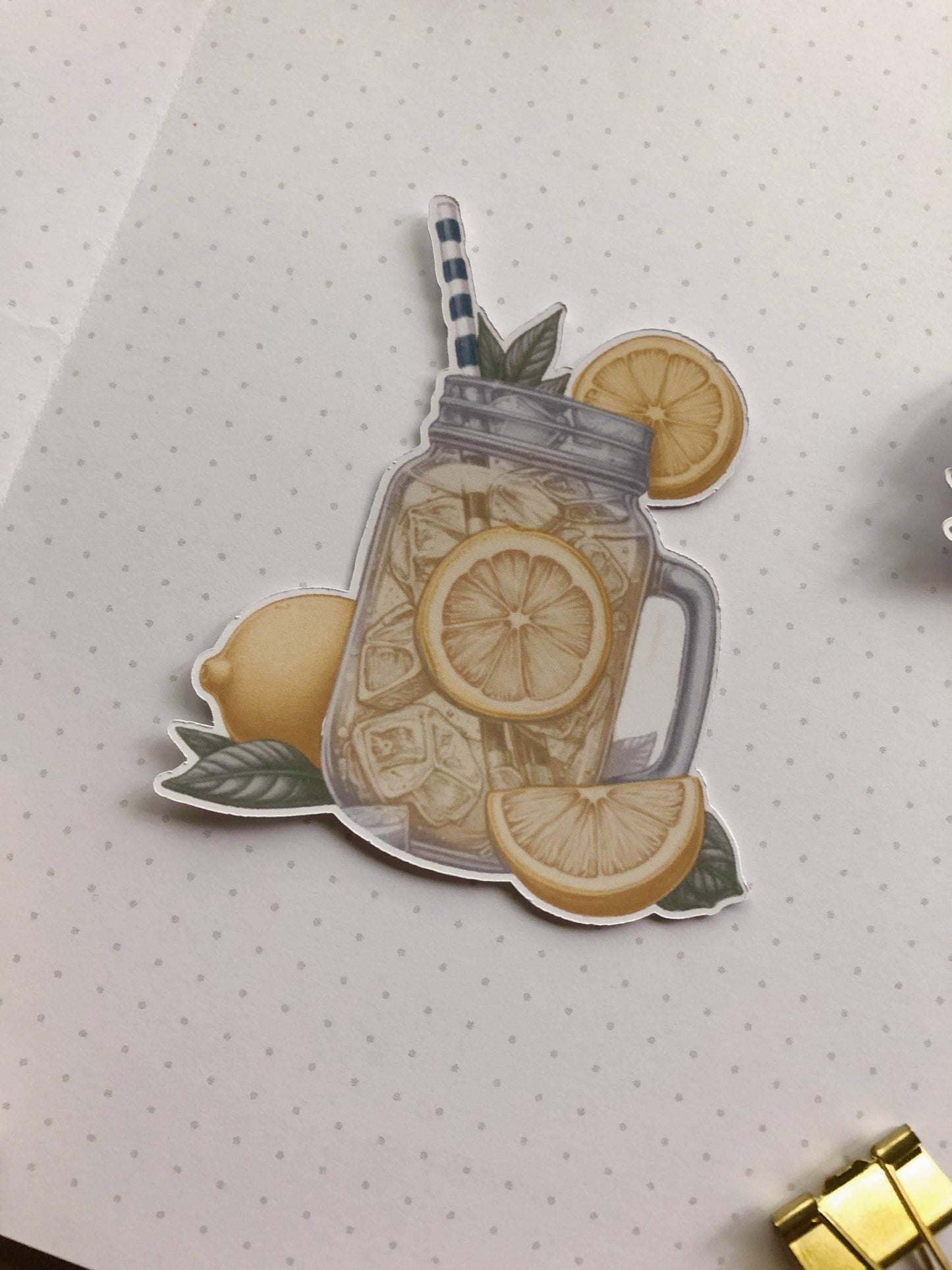 T's Stationery - Gestanste sticker „Lemonade” - The Dreamer's Bookshop.