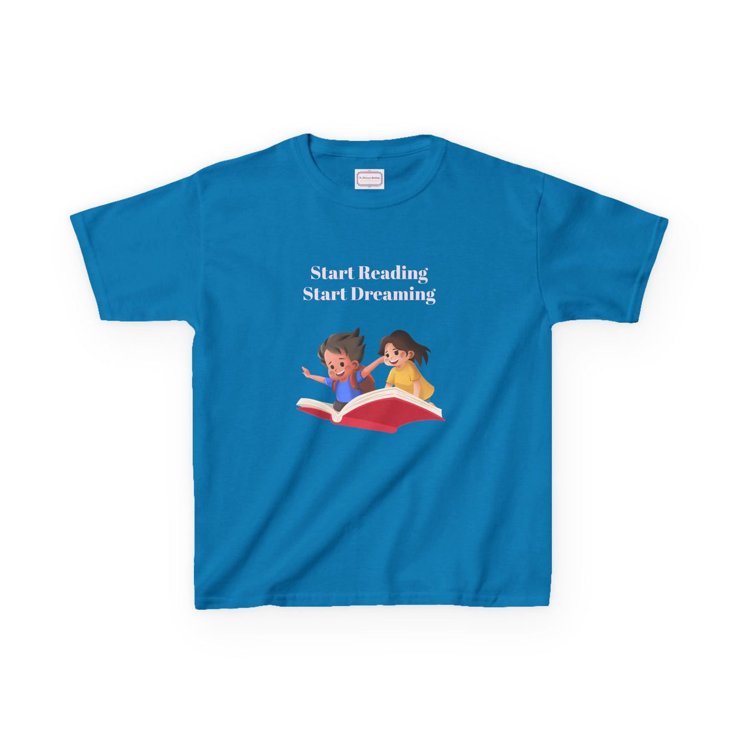US (Ww) Kids Heavy Cotton™ Tee - Start Reading Start Dreaming Shirt