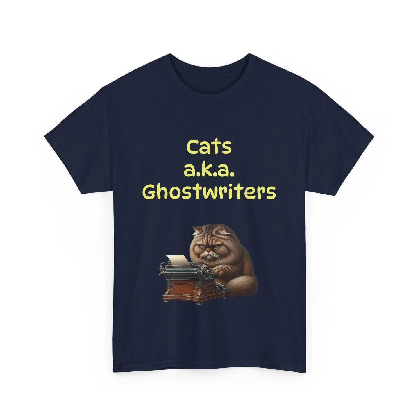 Cats Ghostwriters - A Unisex Heavy Cotton Tee - Perfect for Book Lovers - The Dreamer's Bookshop.