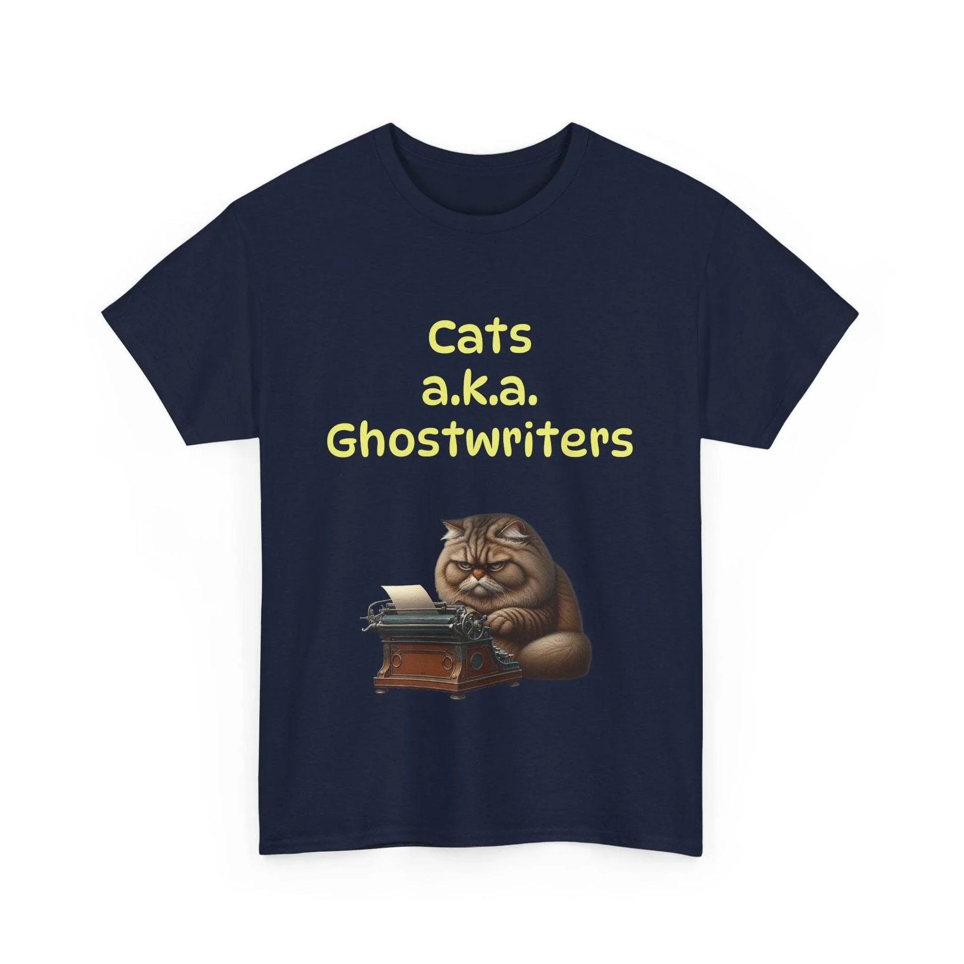 Cats Ghostwriters - A Unisex Heavy Cotton Tee - Perfect for Book Lovers - The Dreamer's Bookshop.