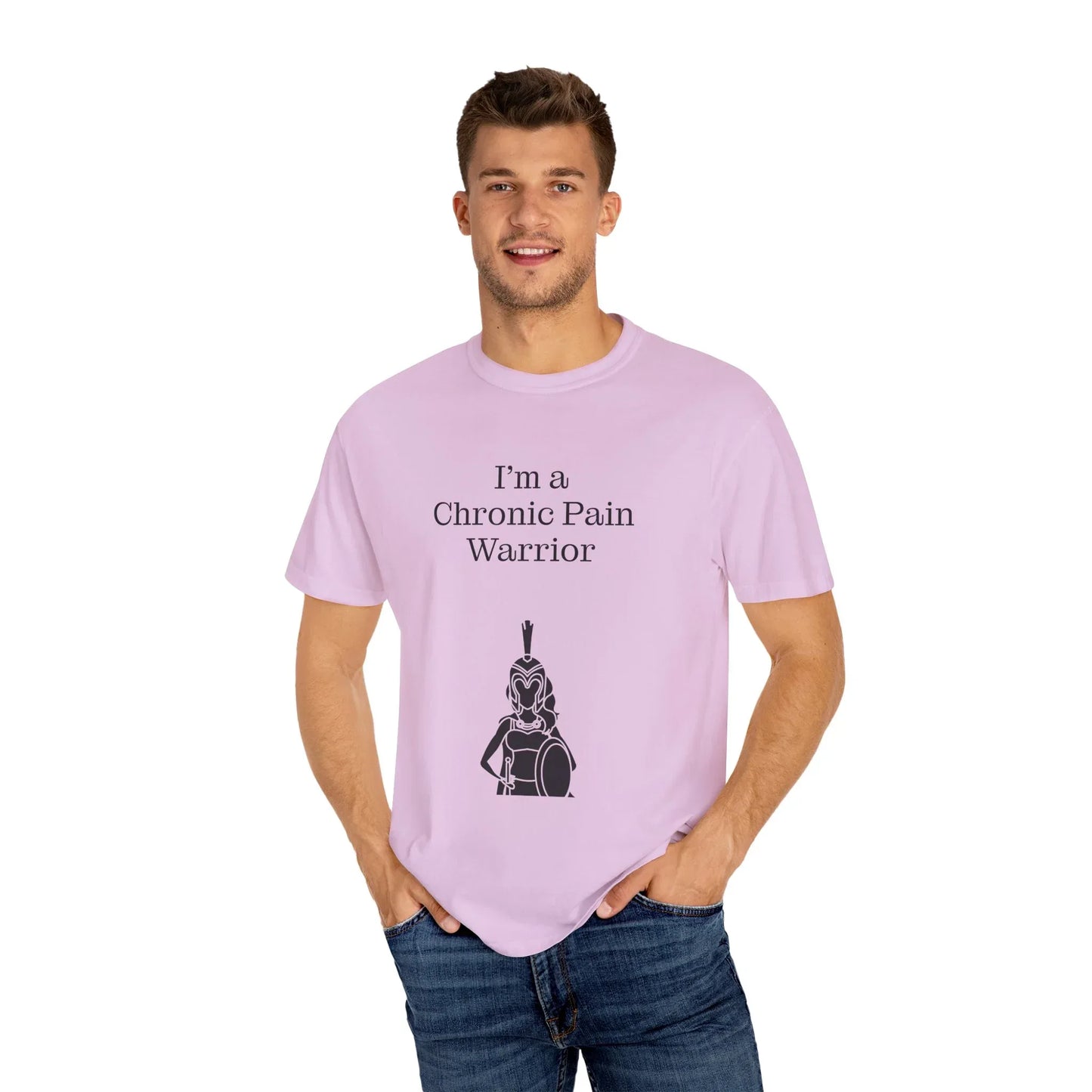 Chronic Pain Warrior Unisex Garment-Dyed T-Shirt - Empowering Supportive Apparel - The Dreamer's Bookshop.
