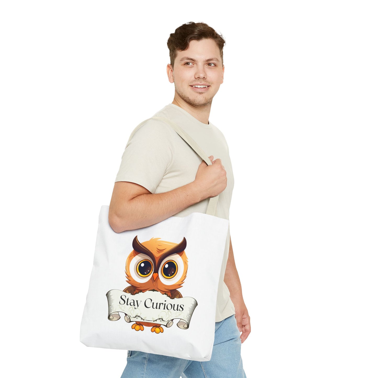 Literary Tote Bag - Stay Curous - The Dreamer's Bookshop Designs