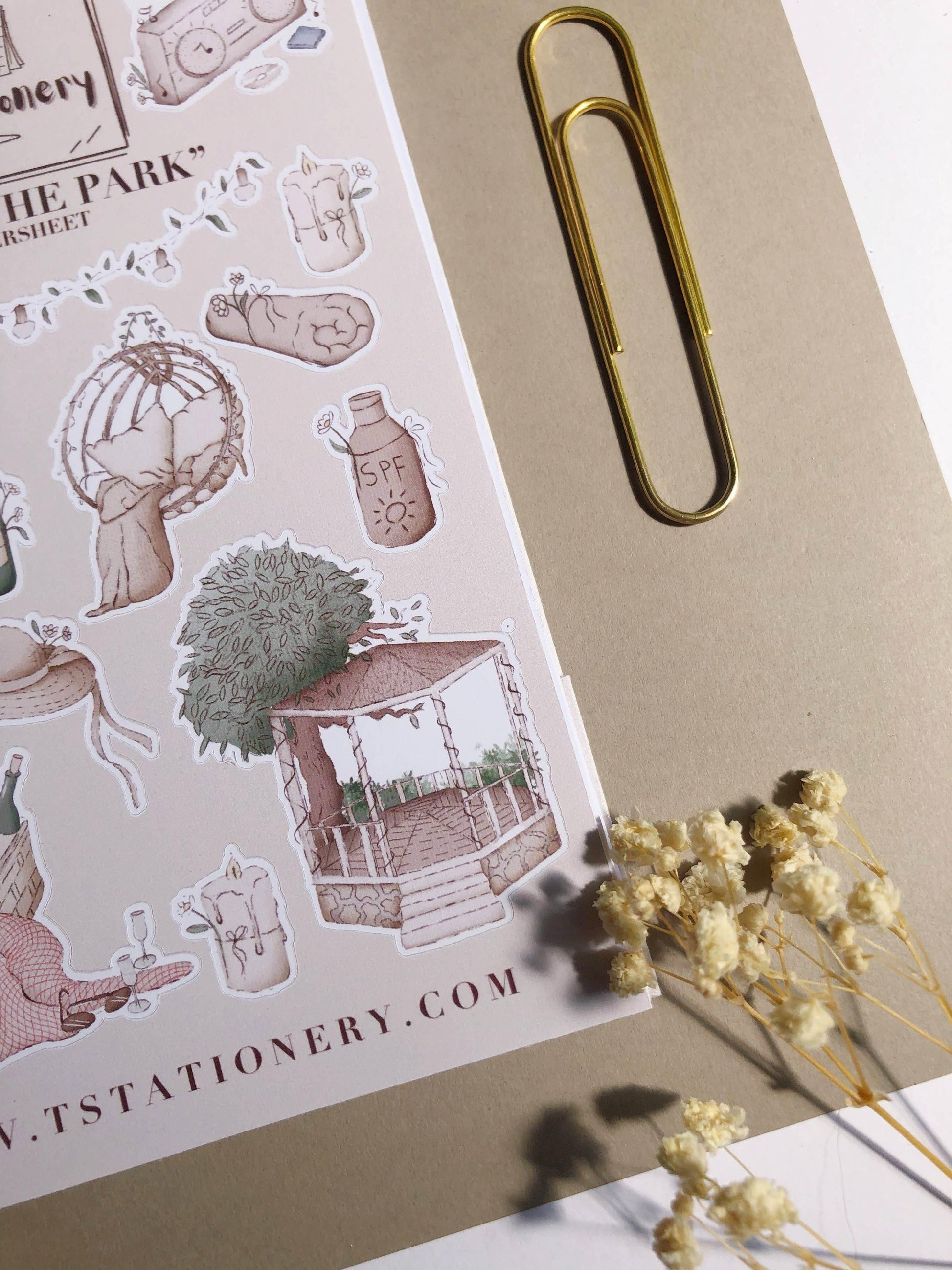 T's Stationery - „Dag in het park” - The Dreamer's Bookshop.