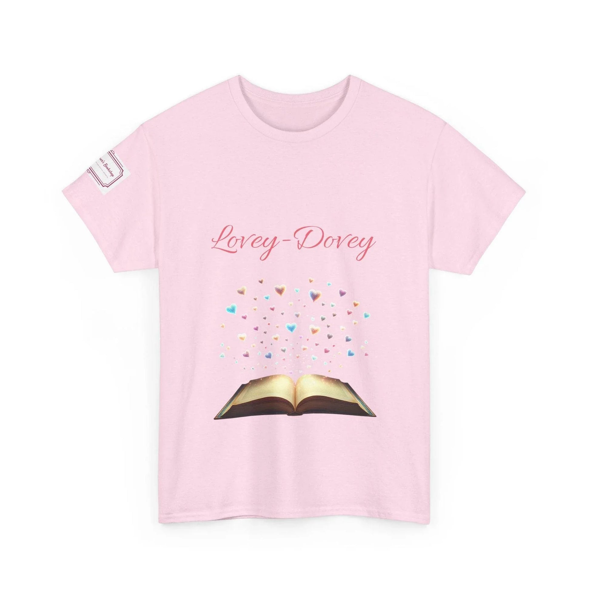 Lovey-Dovey - Graphic Unisex Heavy Cotton Tee - The Dreamer's Bookshop.