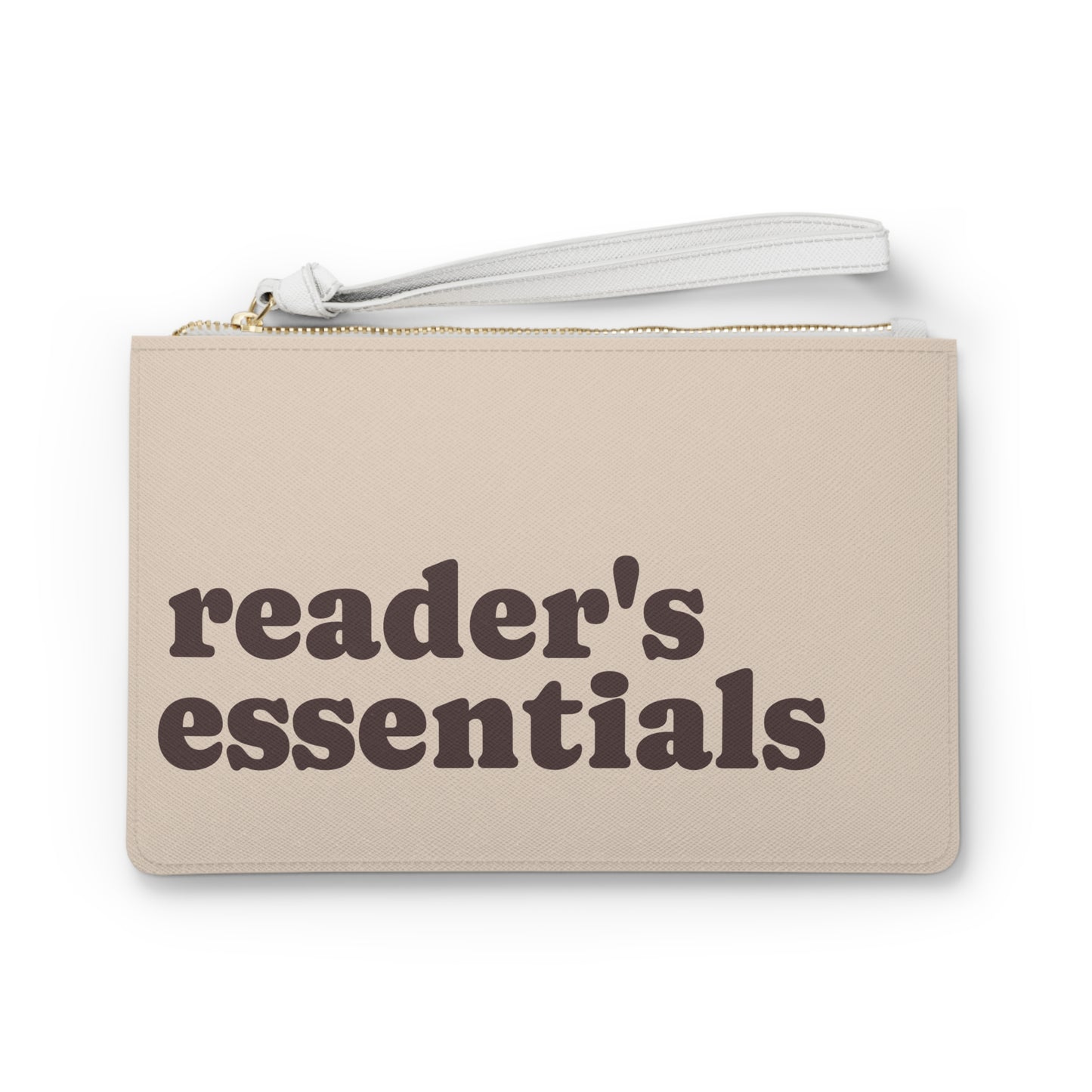 Reader's Essentials Clutch Bag — 'Stay Curious' Owl Wristlet for Book Lovers