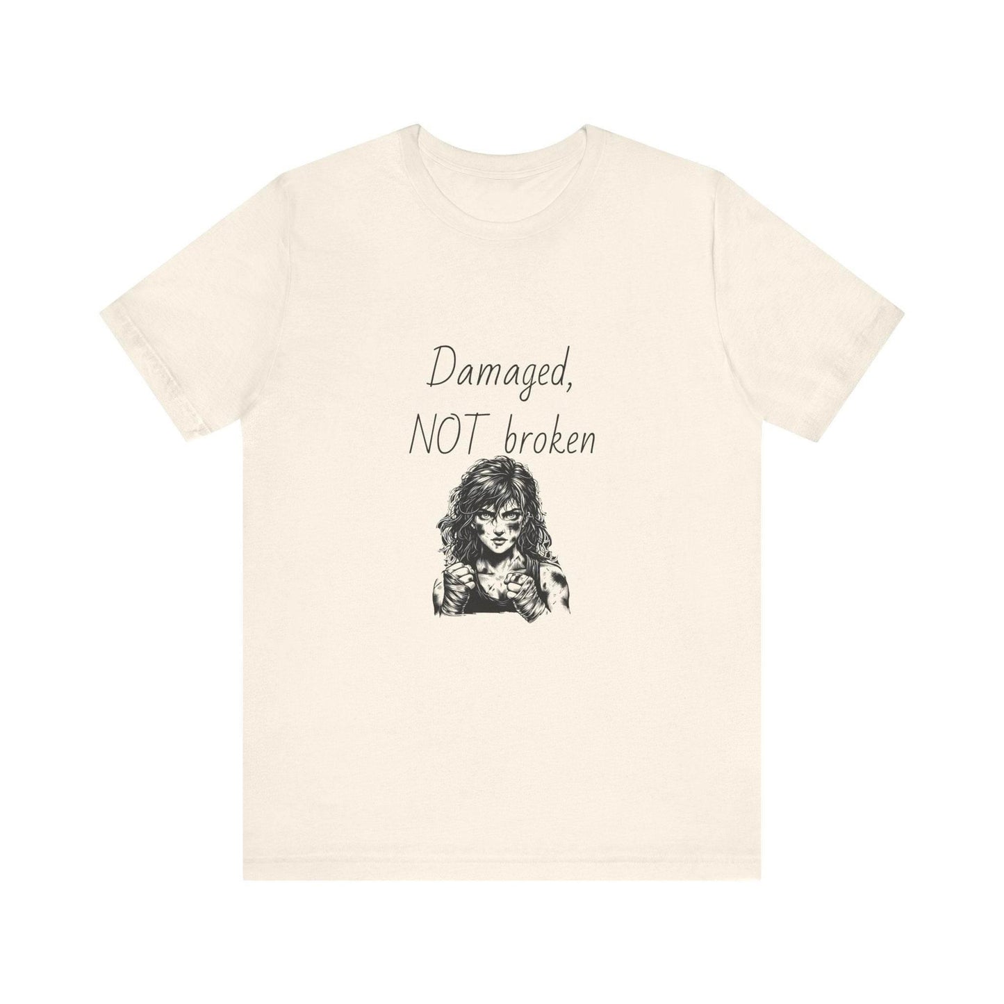 Fierce Survivor Unisex Short Sleeve Tee - Damaged, NOT broken - The Dreamer's Bookshop.