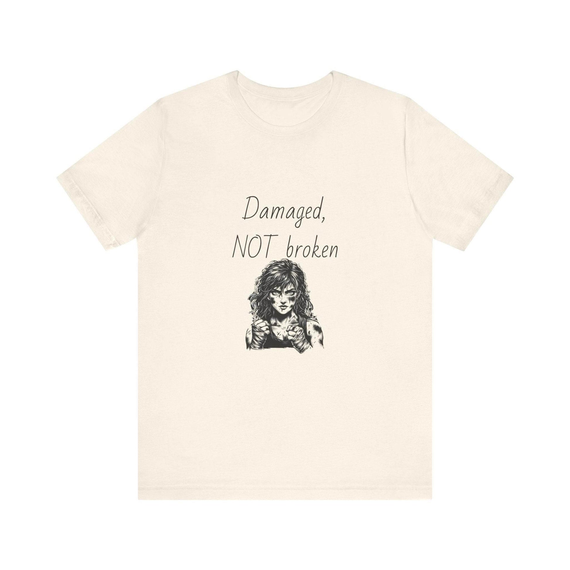 Fierce Survivor Unisex Short Sleeve Tee - Damaged, NOT broken - The Dreamer's Bookshop.