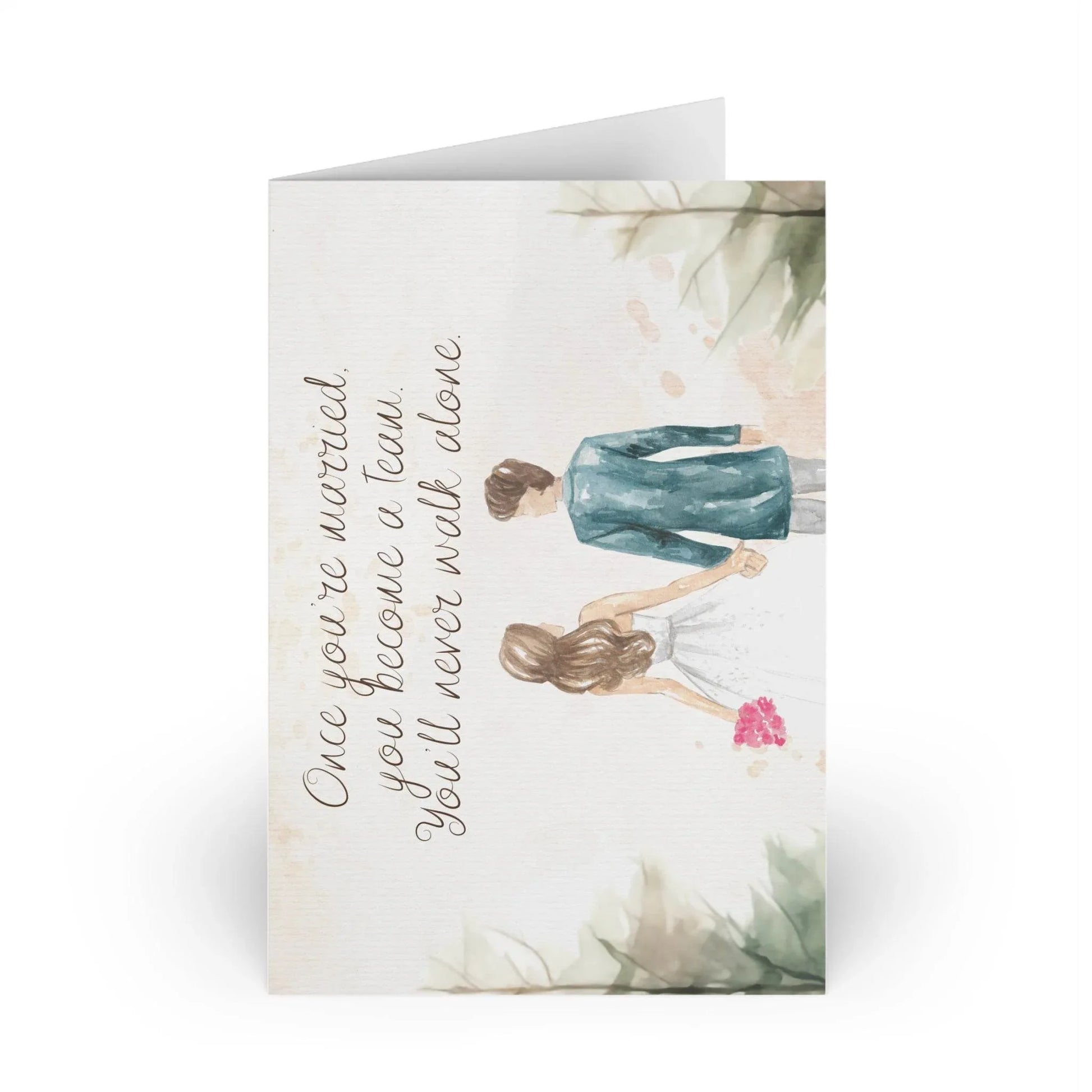 The Dreamer's Bookshop Cute "A Team" Wedding Card - The Dreamer's Bookshop.