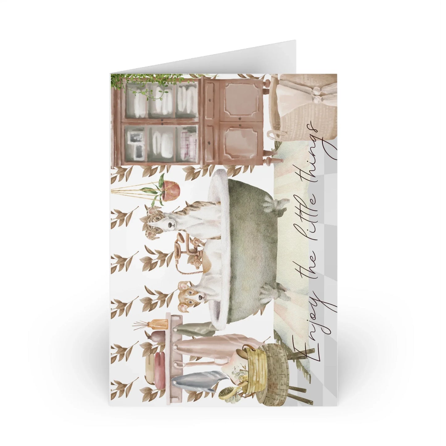 The Dreamer's Bookshop "Dog Bath" Enjoy the Little Things Card - The Dreamer's Bookshop.