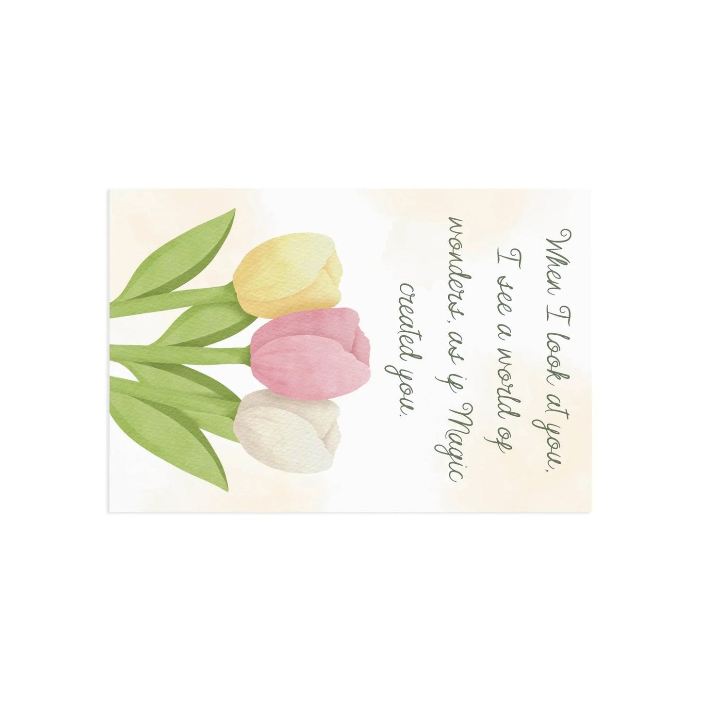 The Dreamer's Bookshop Affection "When I Look" Art Print Card - The Dreamer's Bookshop.