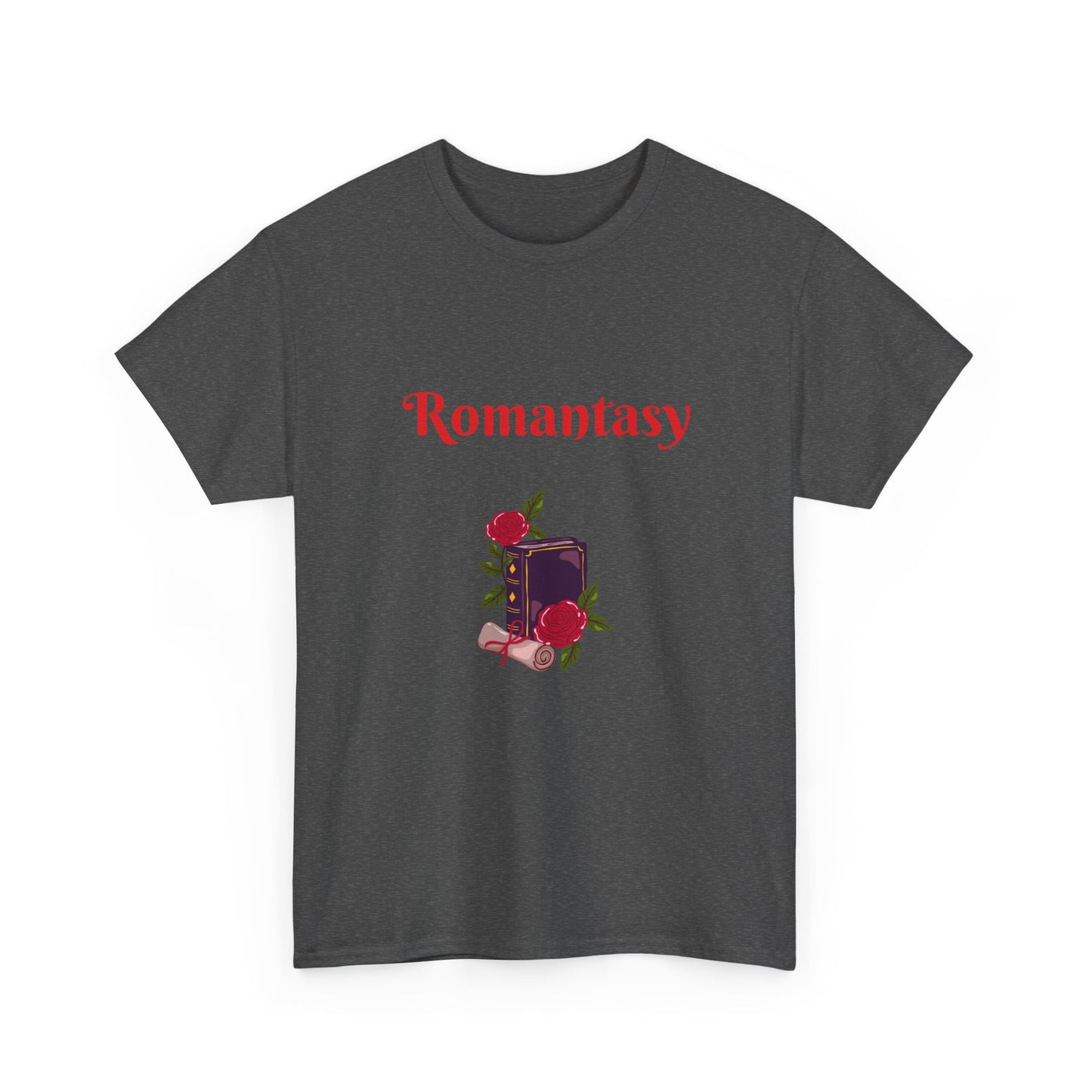 Fantasy -  Graphic Tee - Unisex Heavy Cotton T-Shirt Romantasy Books