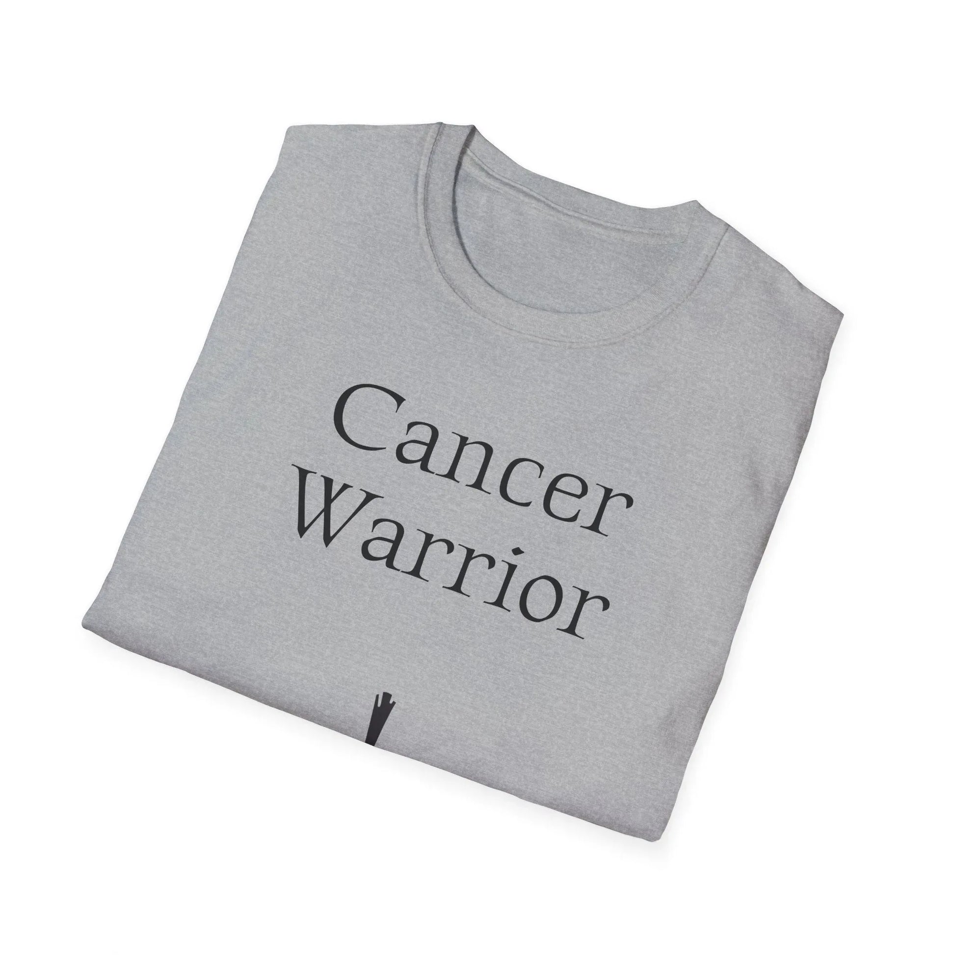 Cancer Warrior Unisex Softstyle T-Shirt - Empowering Graphic Tee for Women's Health Awarenes - The Dreamer's Bookshop.