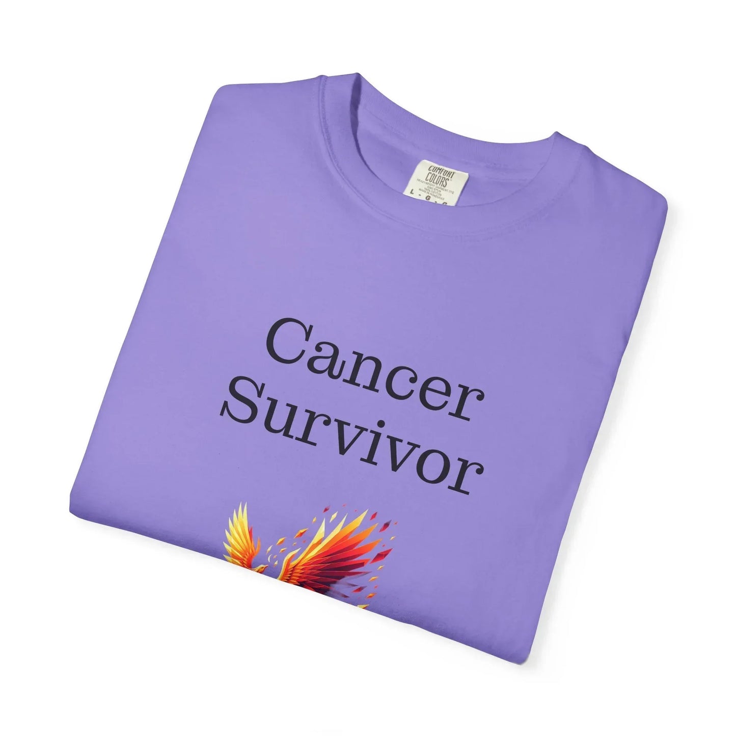 Cancer Survivor Unisex Garment-Dyed T-shirt - Inspirational Motivational Tee - The Dreamer's Bookshop.