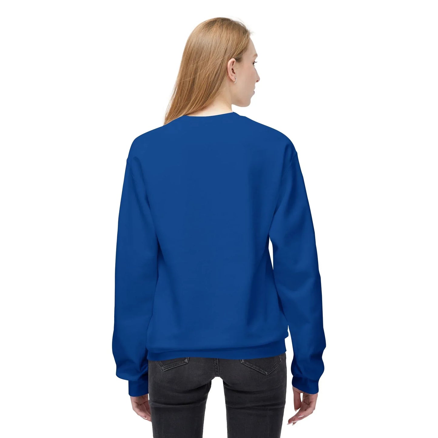 Winter Deer Fleece Crewneck Sweatshirt - Unisex Midweight - The Dreamer's Bookshop.