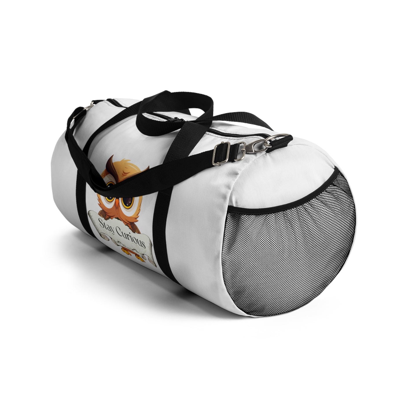 Book Lover's Duffel Bag - Stylish Storage "Stay Curious"