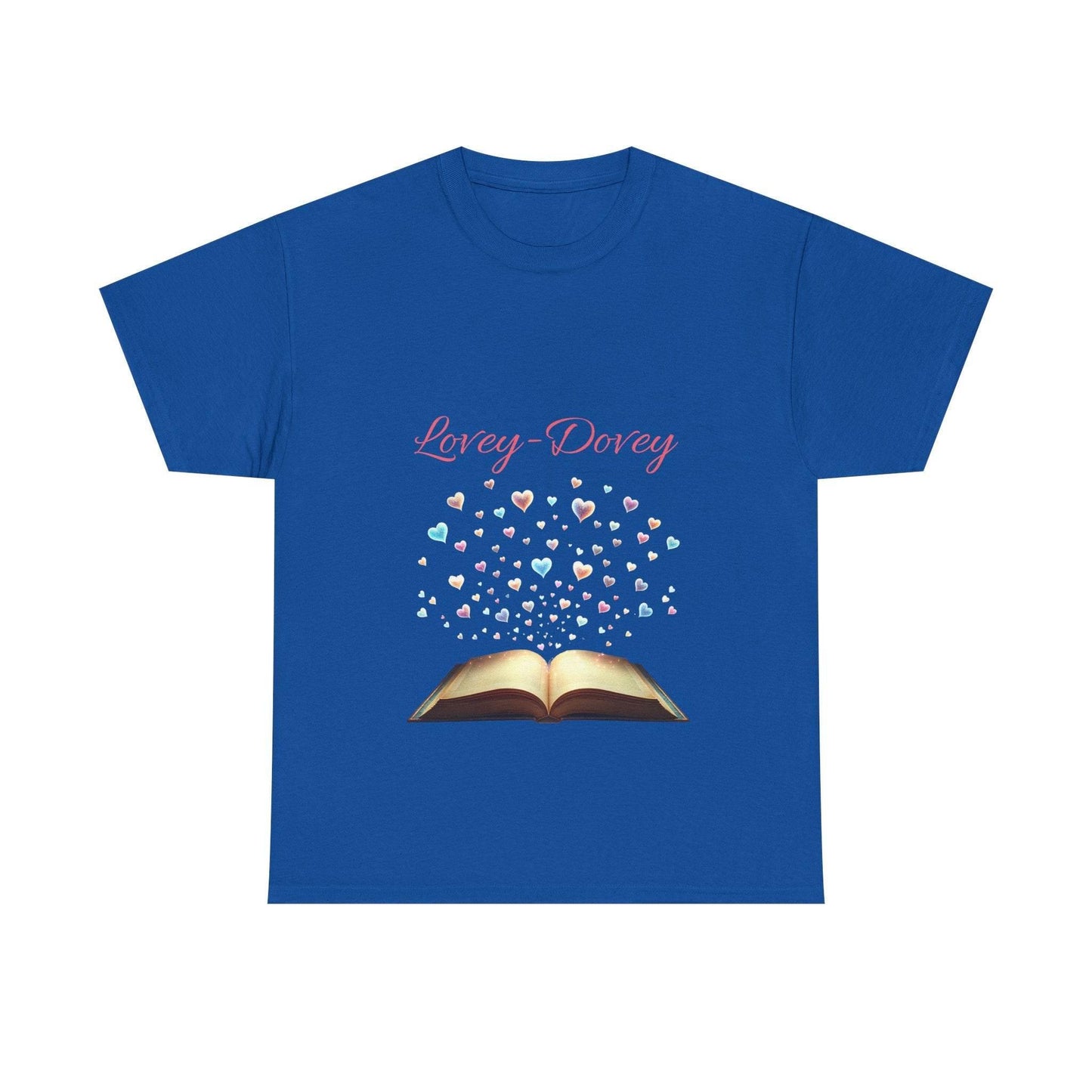 Lovey - Dovey - Unisex Heavy Cotton Tee - Sweet Romance - The Dreamer's Bookshop.