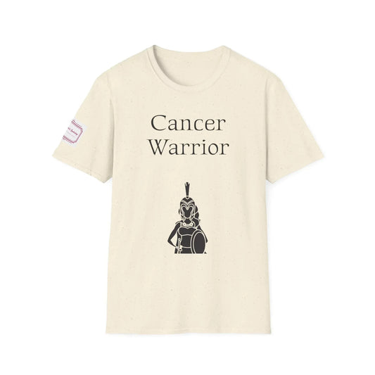 Cancer Warrior Unisex Softstyle T-Shirt - Empowering Graphic Tee for Women's Health Awarenes - The Dreamer's Bookshop.