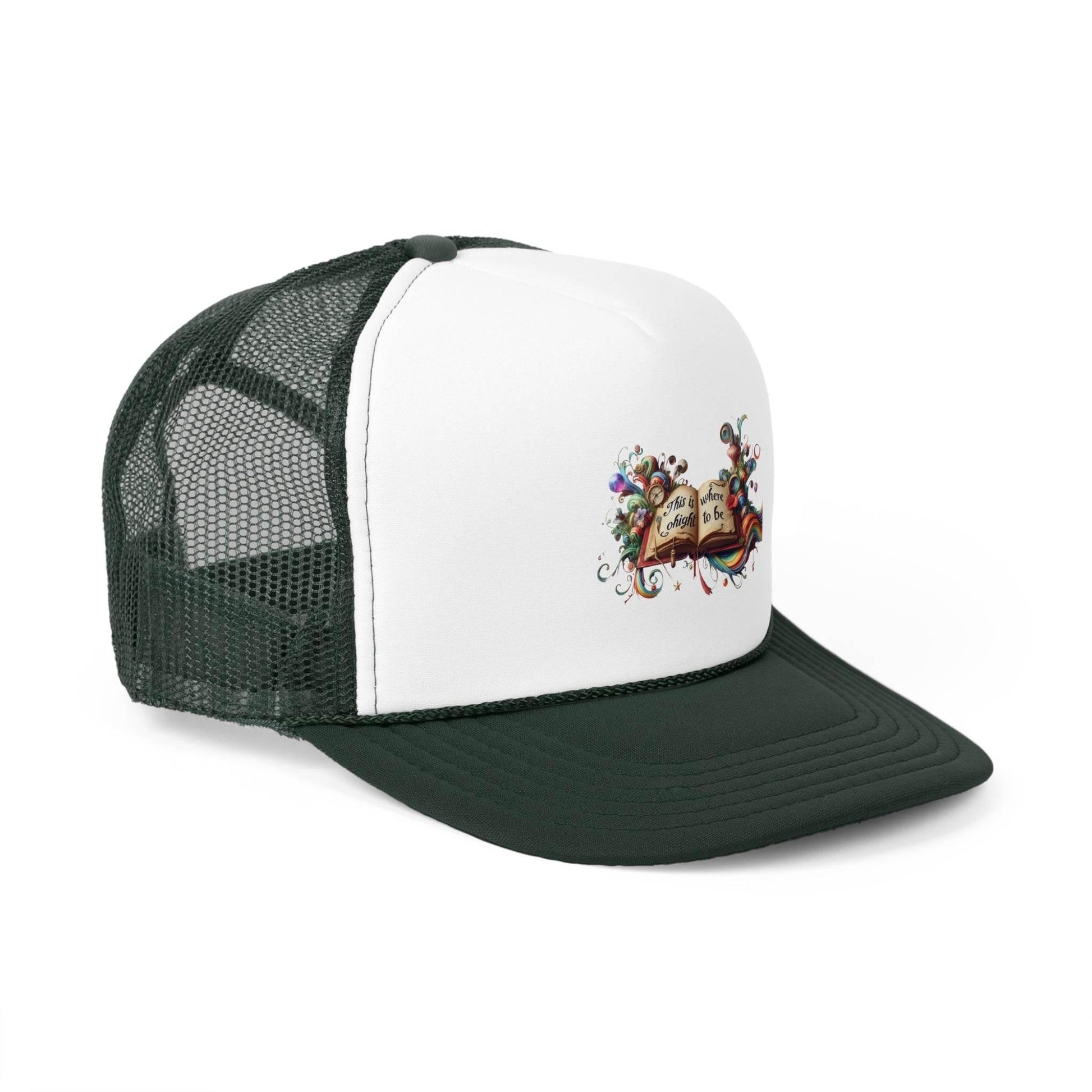 Colorful Inspirational Trucker Cap - ''This is where I ought to be'' Design - The Dreamer's Bookshop.