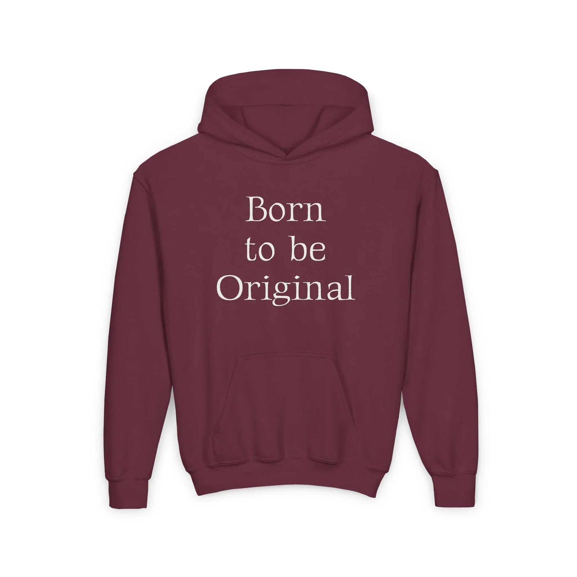 US (Ww) - Youth Heavy Blend Hooded Sweatshirt - "Born to be Original" & "Created by a Creator of Worlds" - The Dreamer's Bookshop.