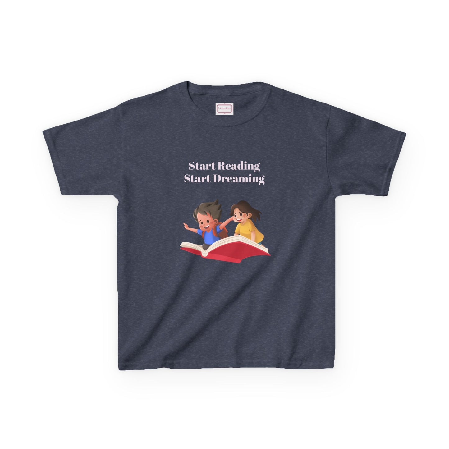US (Ww) Kids Heavy Cotton™ Tee - Start Reading Start Dreaming Shirt