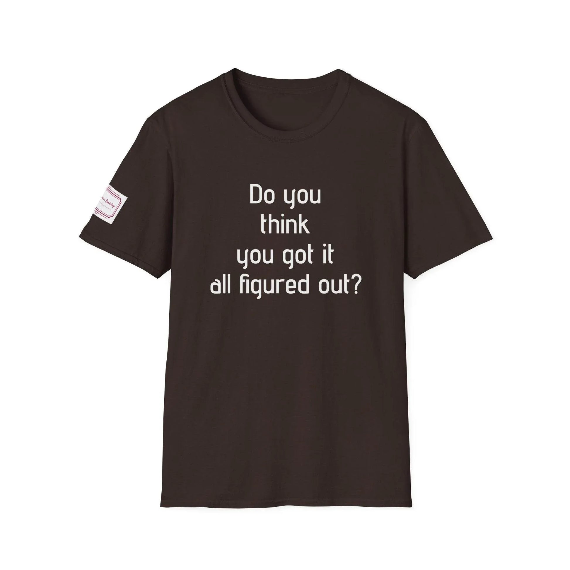 Inspirational Unisex Softstyle T-Shirt - 'Think Again' Motivational Design - The Dreamer's Bookshop.