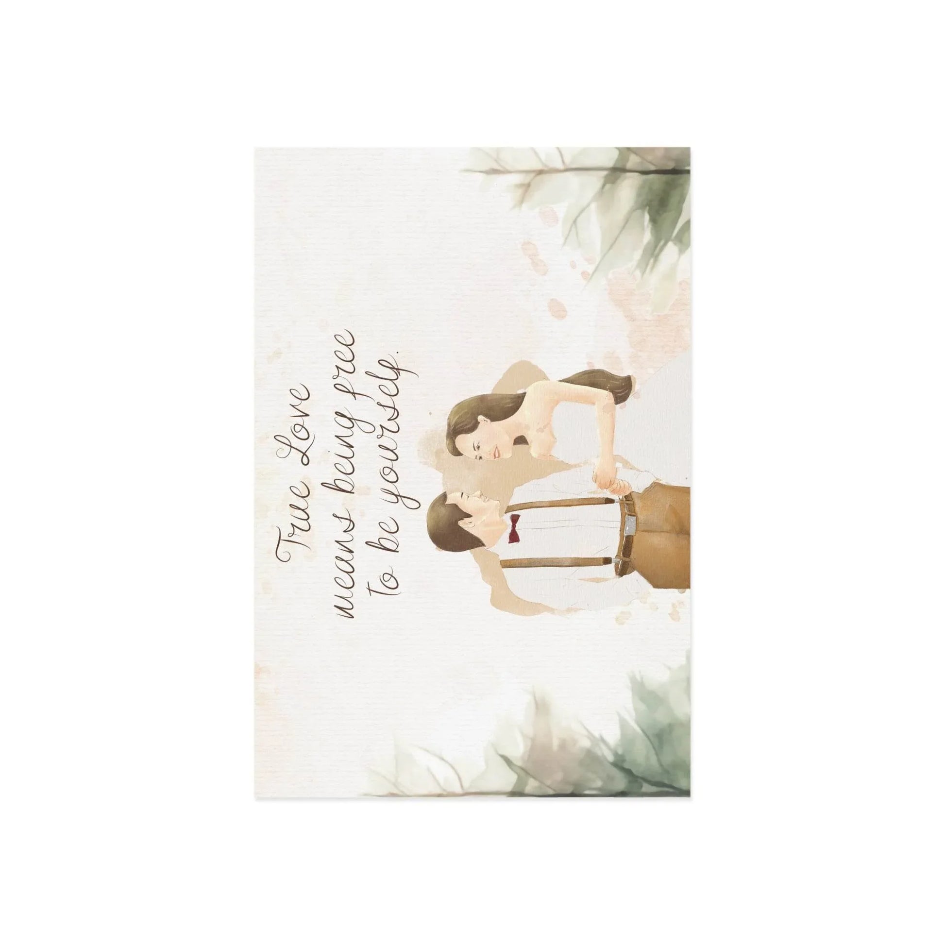 The Dreamer's Bookshop Cute "True Love" Wedding Card - The Dreamer's Bookshop.