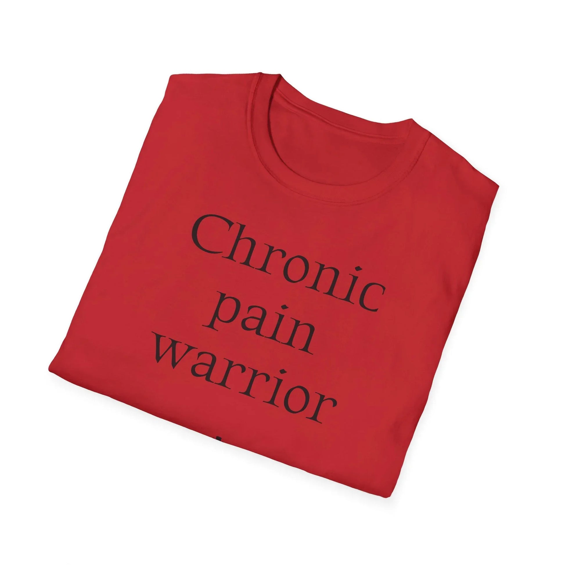 Chronic Pain Warrior Unisex Softstyle T-Shirt - Empowering Graphic Tee for Mental Health Awareness - The Dreamer's Bookshop.