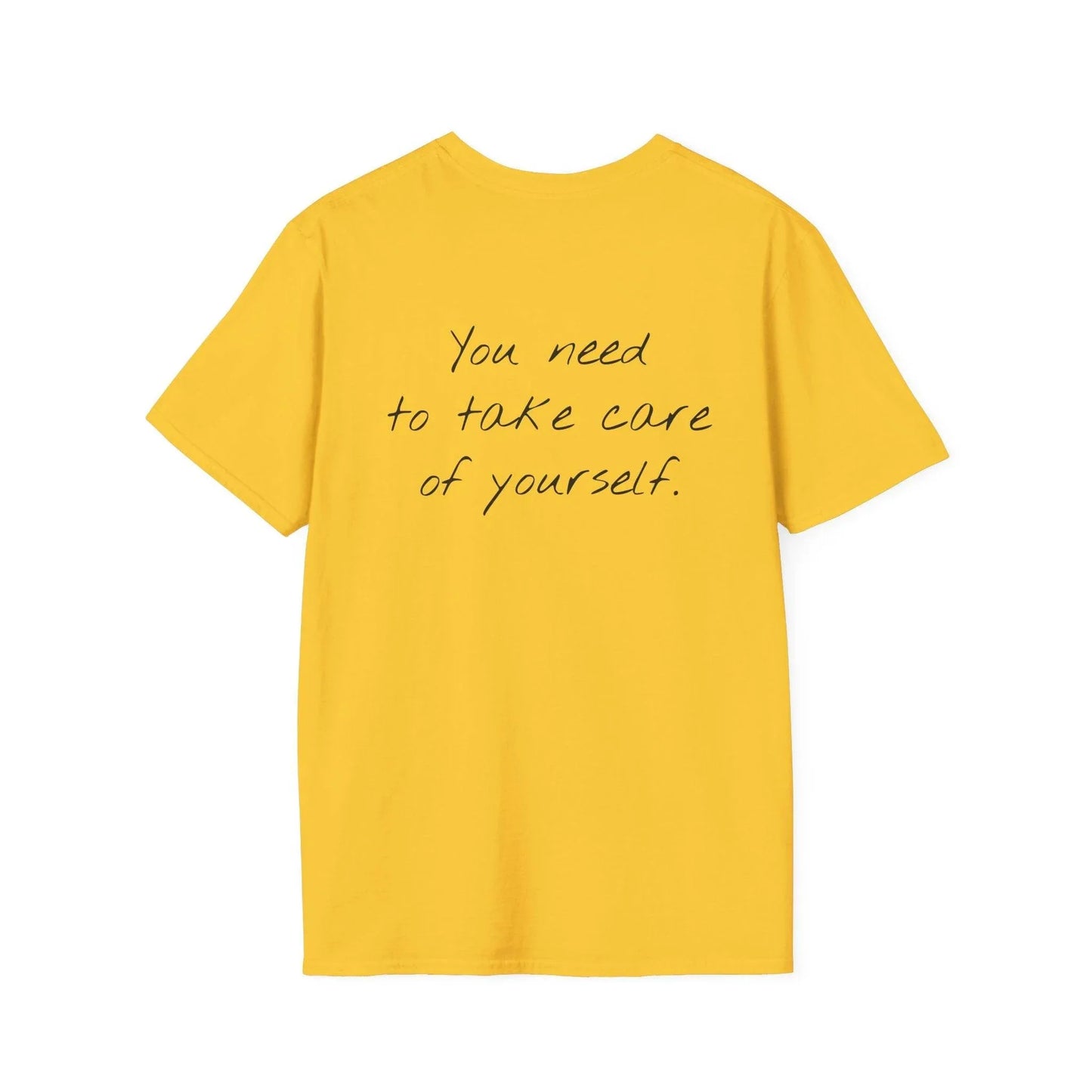 Unisex Softstyle T-Shirt - 'Take Care' Inspirational - The Dreamer's Bookshop.