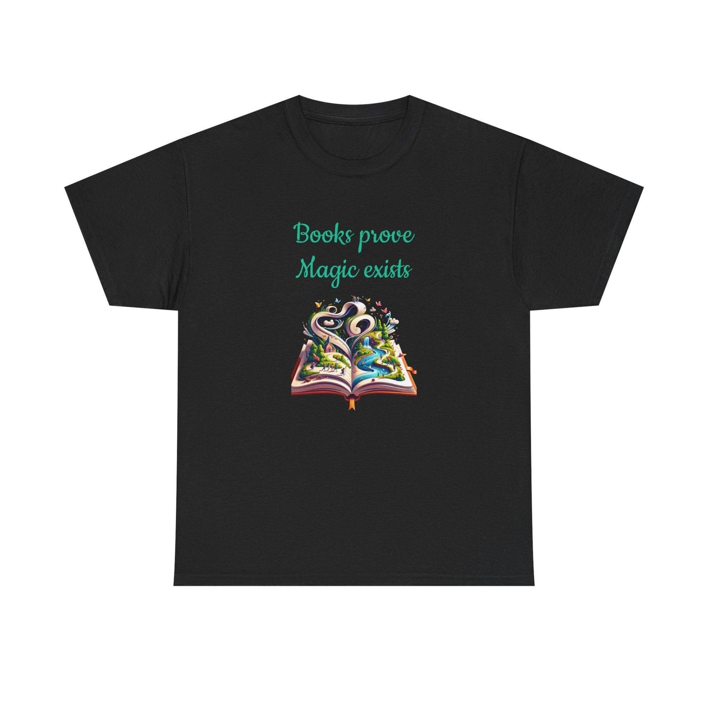 Magic Exists -A Unisex Heavy Cotton Tee - Perfect Gift for Book Lovers - The Dreamer's Bookshop.
