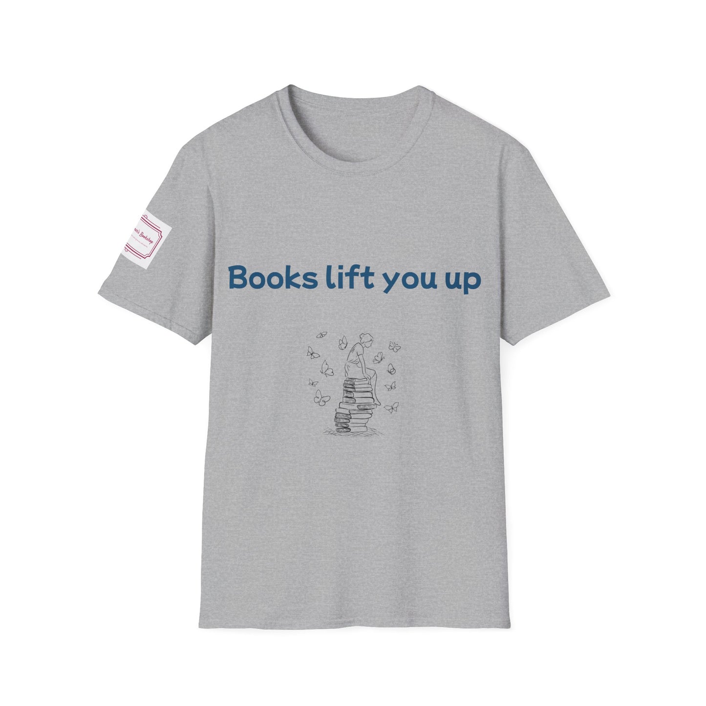 Inspirational Unisex Softstyle T-Shirt - Books Lift You Up
