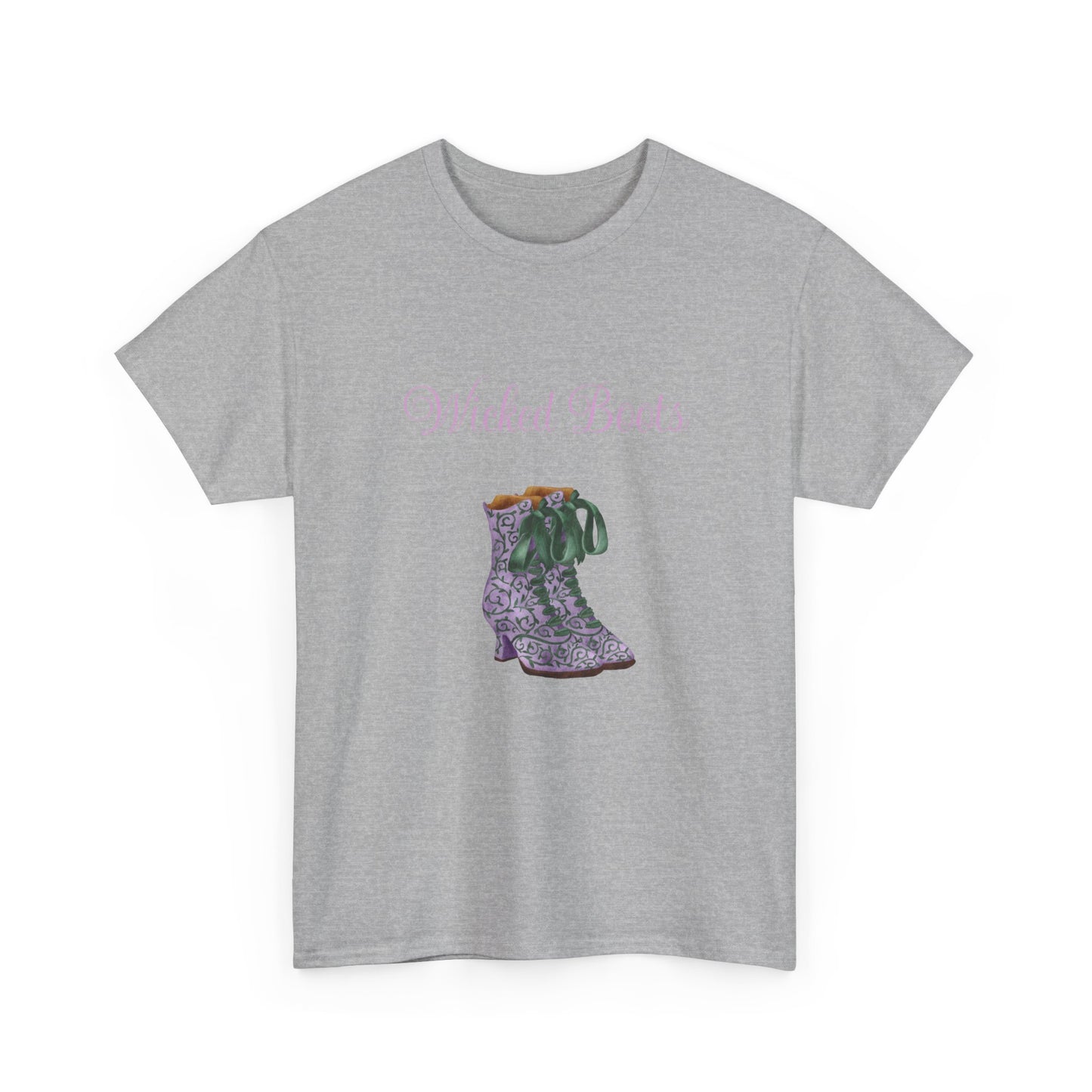 Wicked Boots Graphic Tee - Unisex Heavy Cotton T-Shirt for Nature Lovers