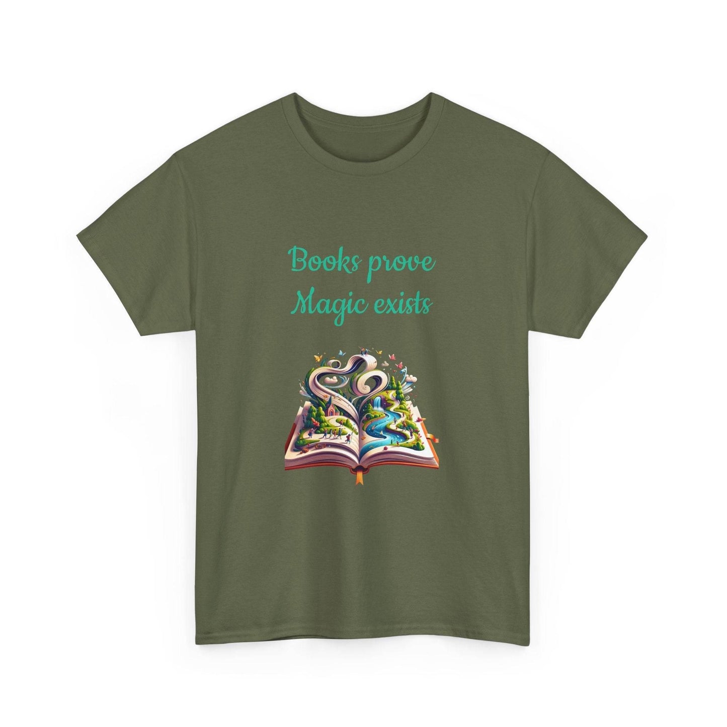 Magic Exists -A Unisex Heavy Cotton Tee - Perfect for Book Lovers - The Dreamer's Bookshop.