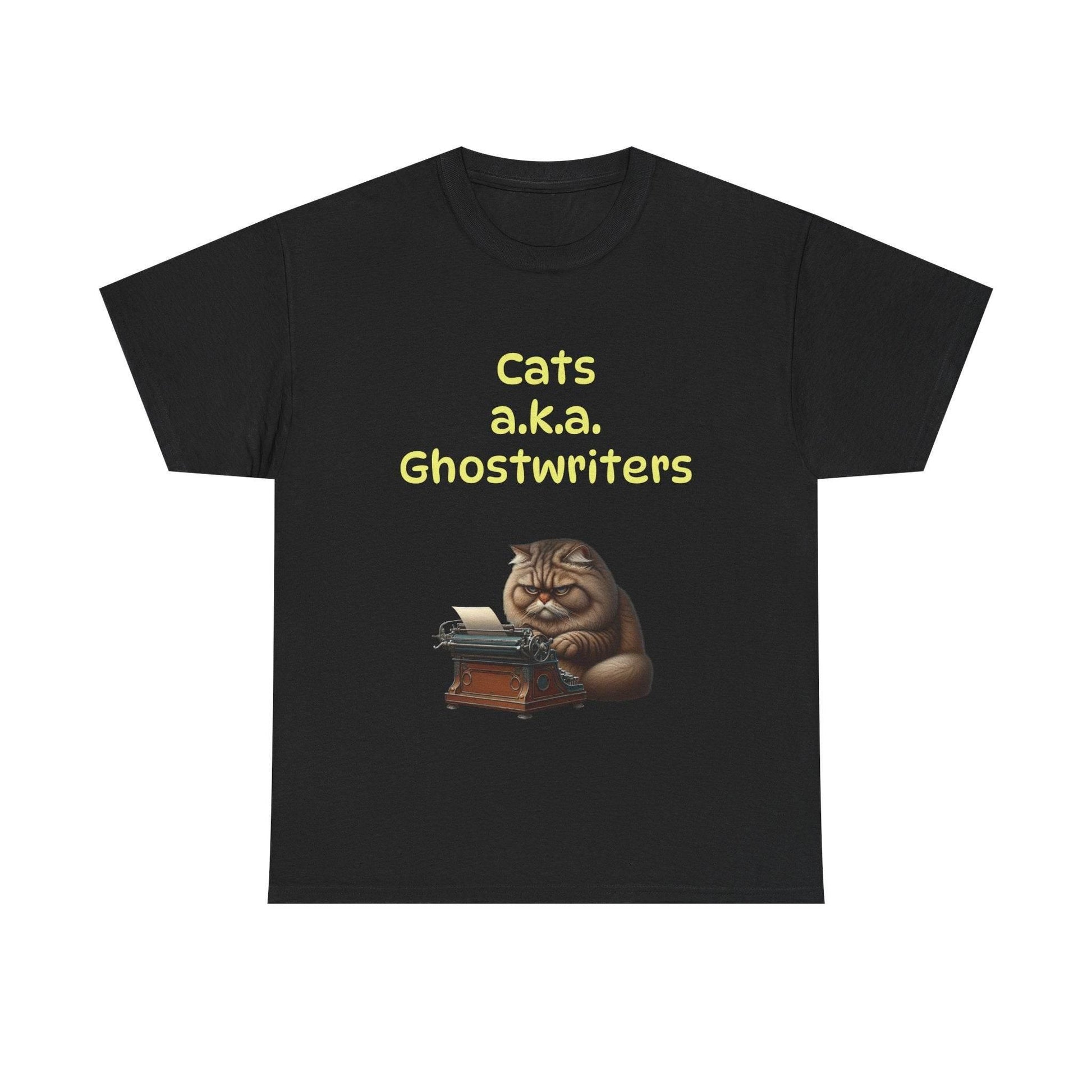 Cats Ghostwriters - A Unisex Heavy Cotton Tee - Perfect for Book Lovers - The Dreamer's Bookshop.