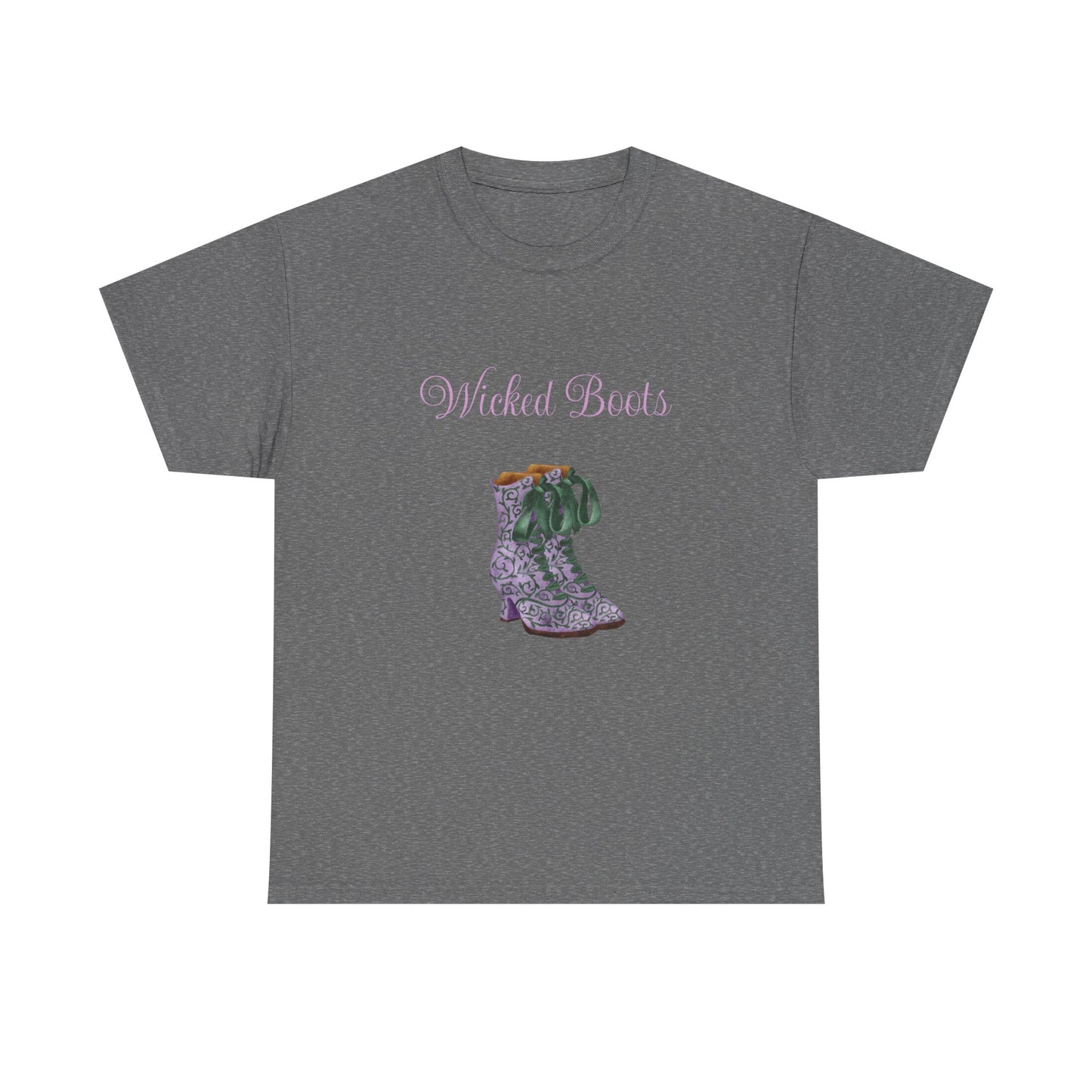 Wicked Boots Graphic Tee - Unisex Heavy Cotton T-Shirt for Nature Lovers