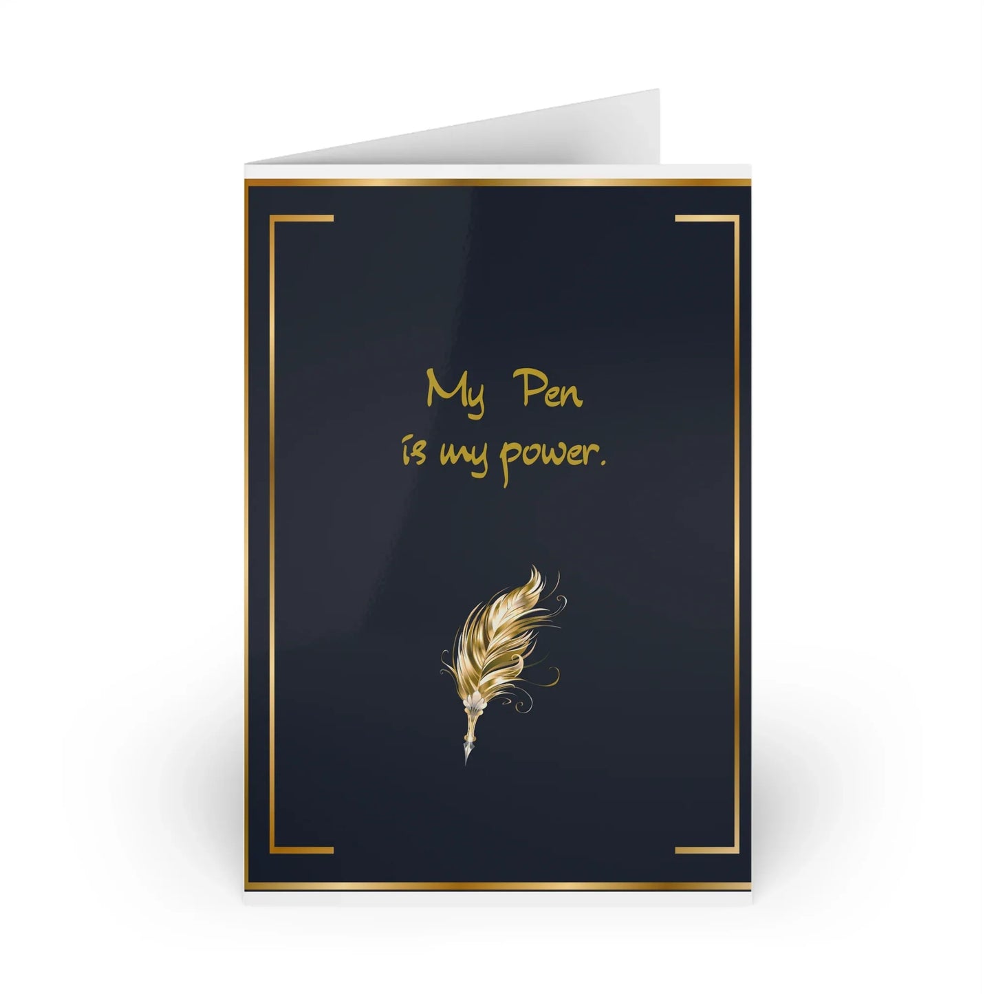 The Dreamer's Bookshop "My Pen is my Power" Art Print Card - The Dreamer's Bookshop.