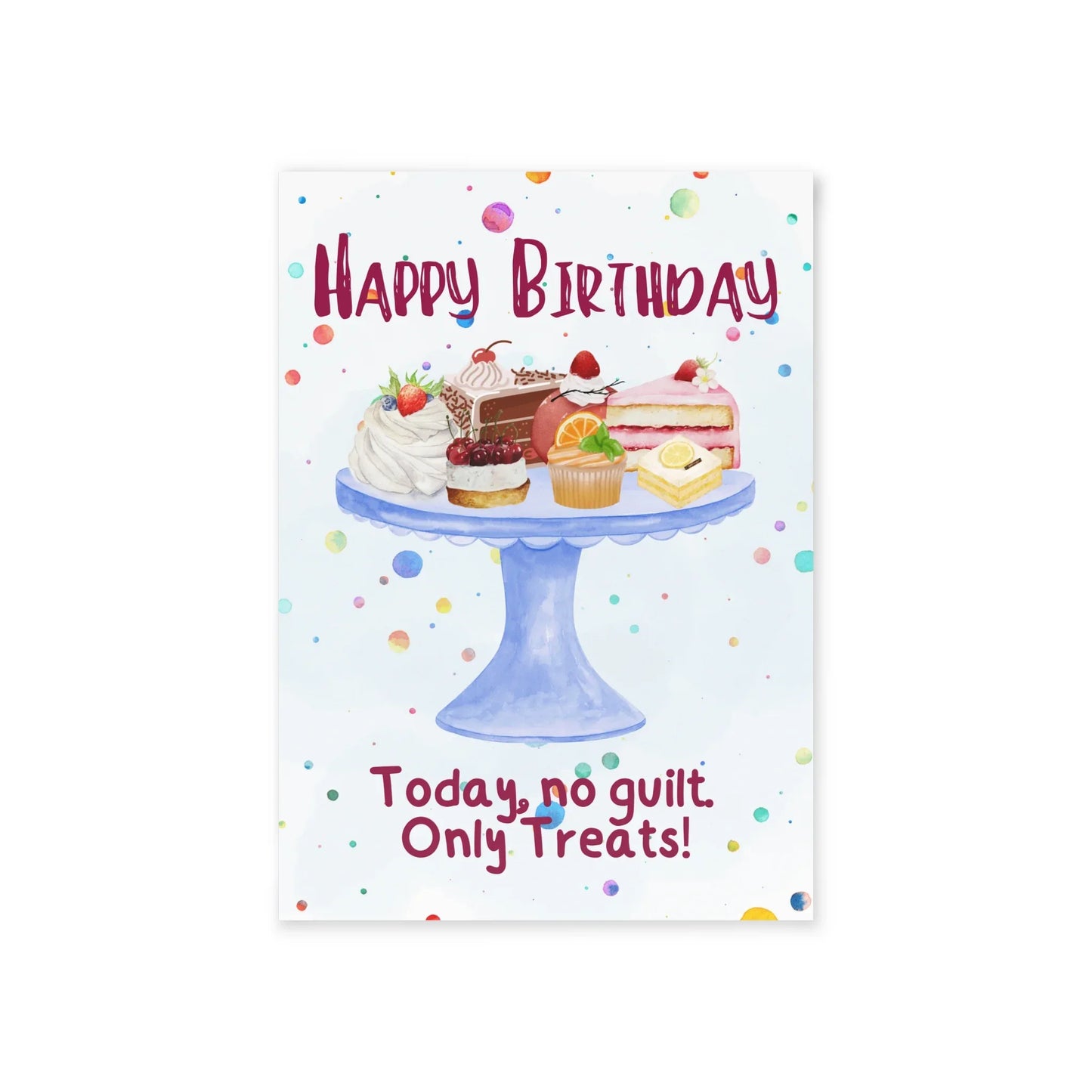 The Dreamer's Bookshop "Just Treats" Birthday Card - The Dreamer's Bookshop.