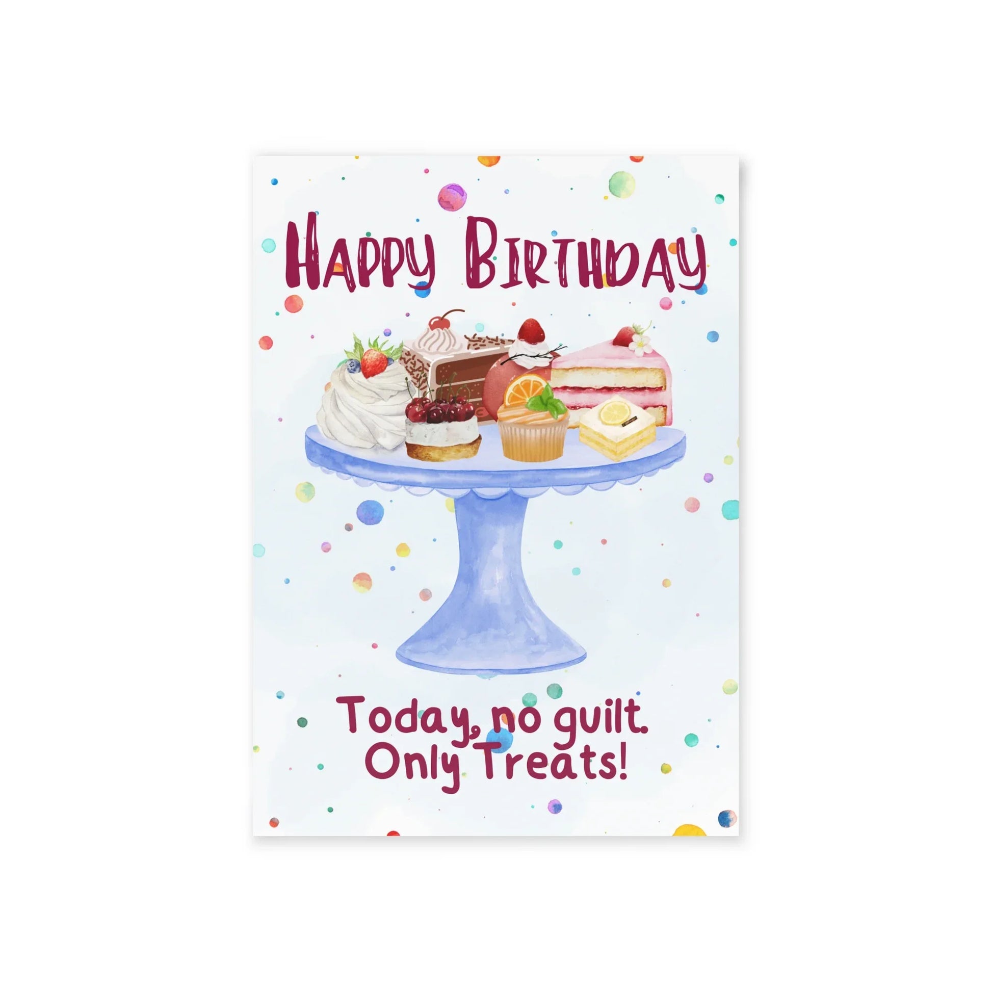 The Dreamer's Bookshop "Just Treats" Birthday Card - The Dreamer's Bookshop.