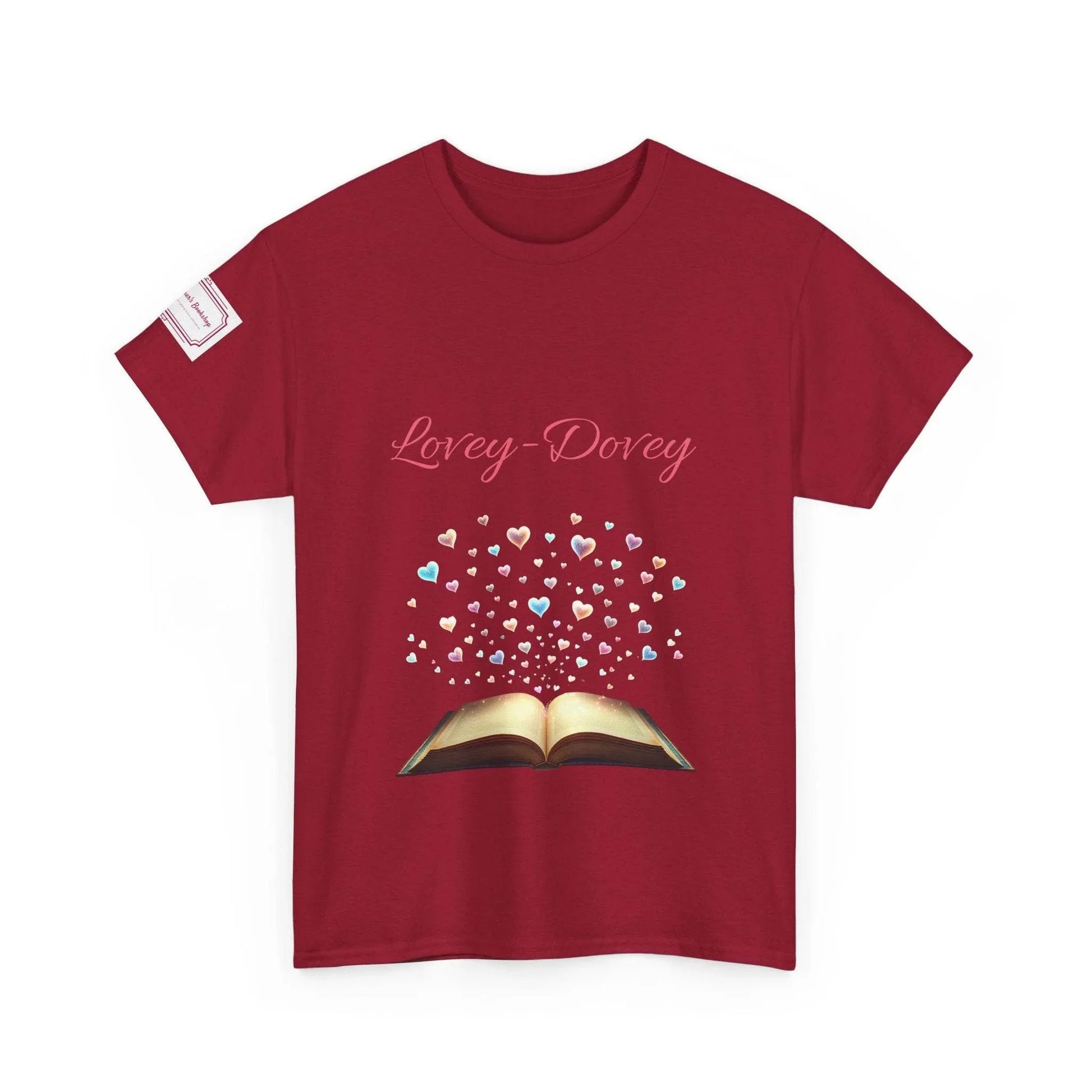Lovey-Dovey - Graphic Unisex Heavy Cotton Tee - The Dreamer's Bookshop.
