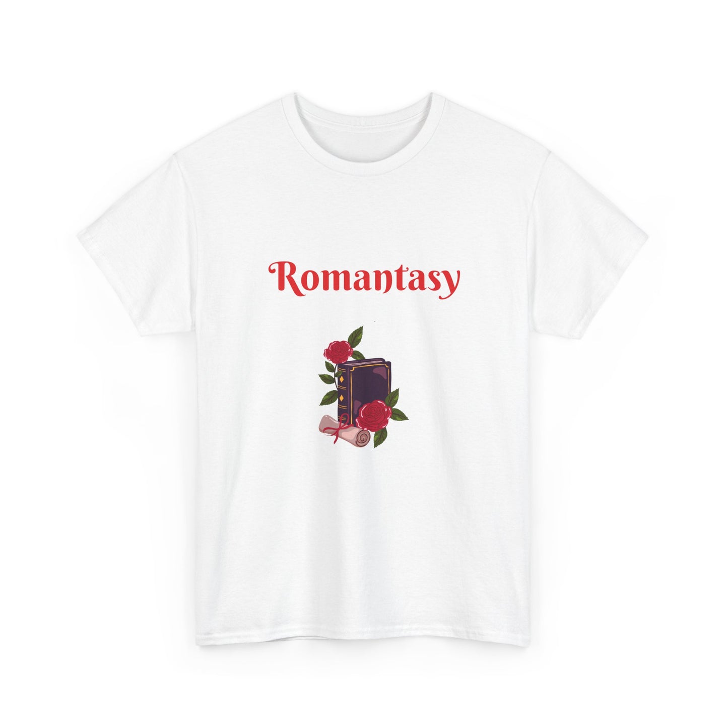 Fantasy -  Graphic Tee - Unisex Heavy Cotton T-Shirt Romantasy Books