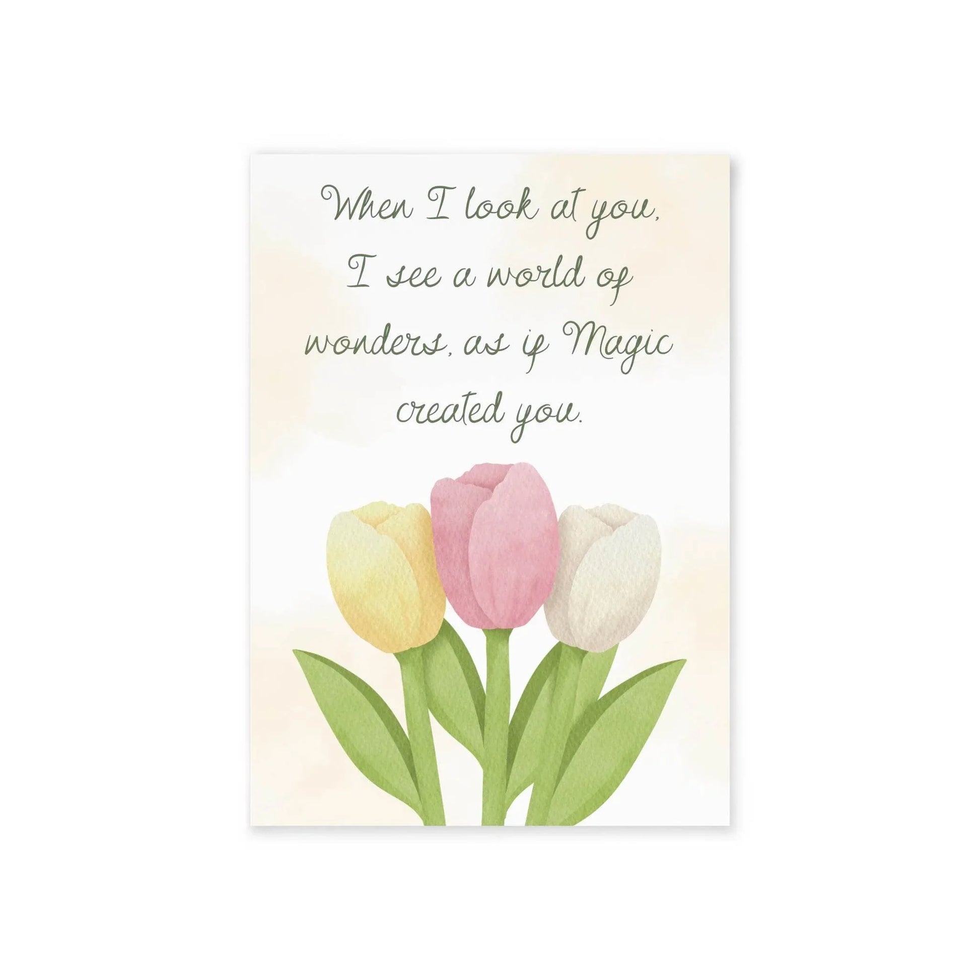 The Dreamer's Bookshop Affection "When I Look" Art Print Card - The Dreamer's Bookshop.