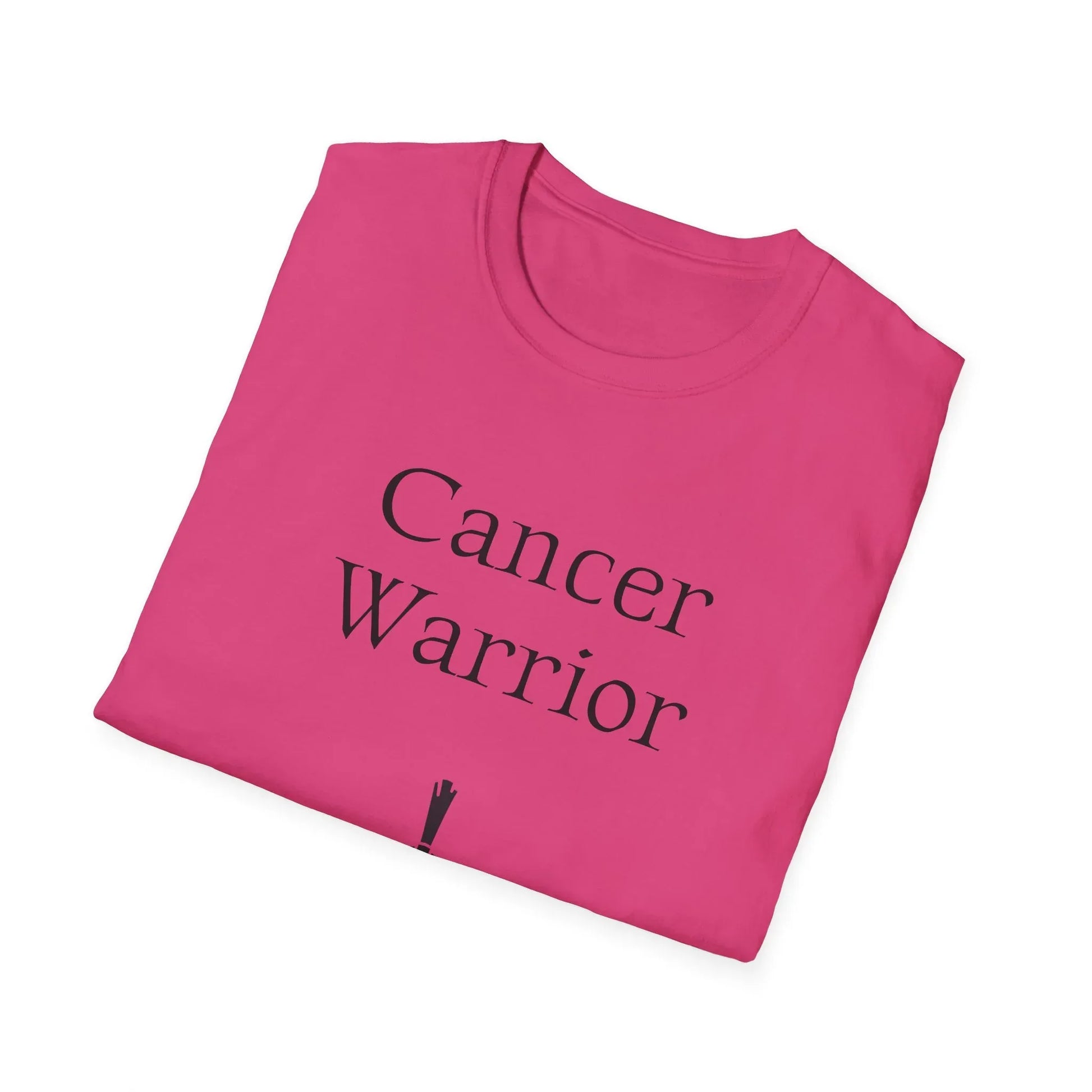 Cancer Warrior Unisex Softstyle T-Shirt - Empowering Battle for Women's Health - The Dreamer's Bookshop.