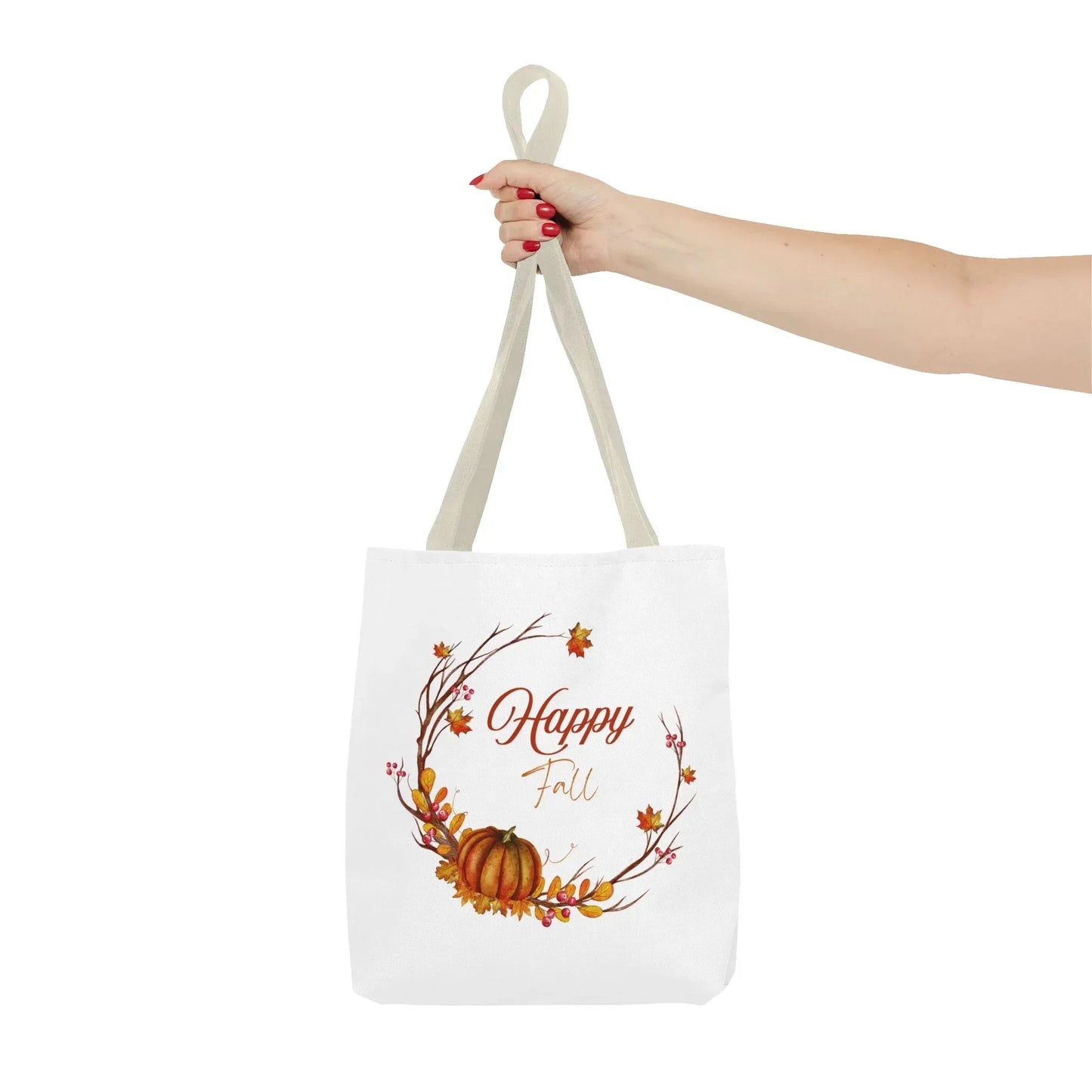 Happy Fall Tote Bag - Cozy Autumn Design - The Dreamer's Bookshop.