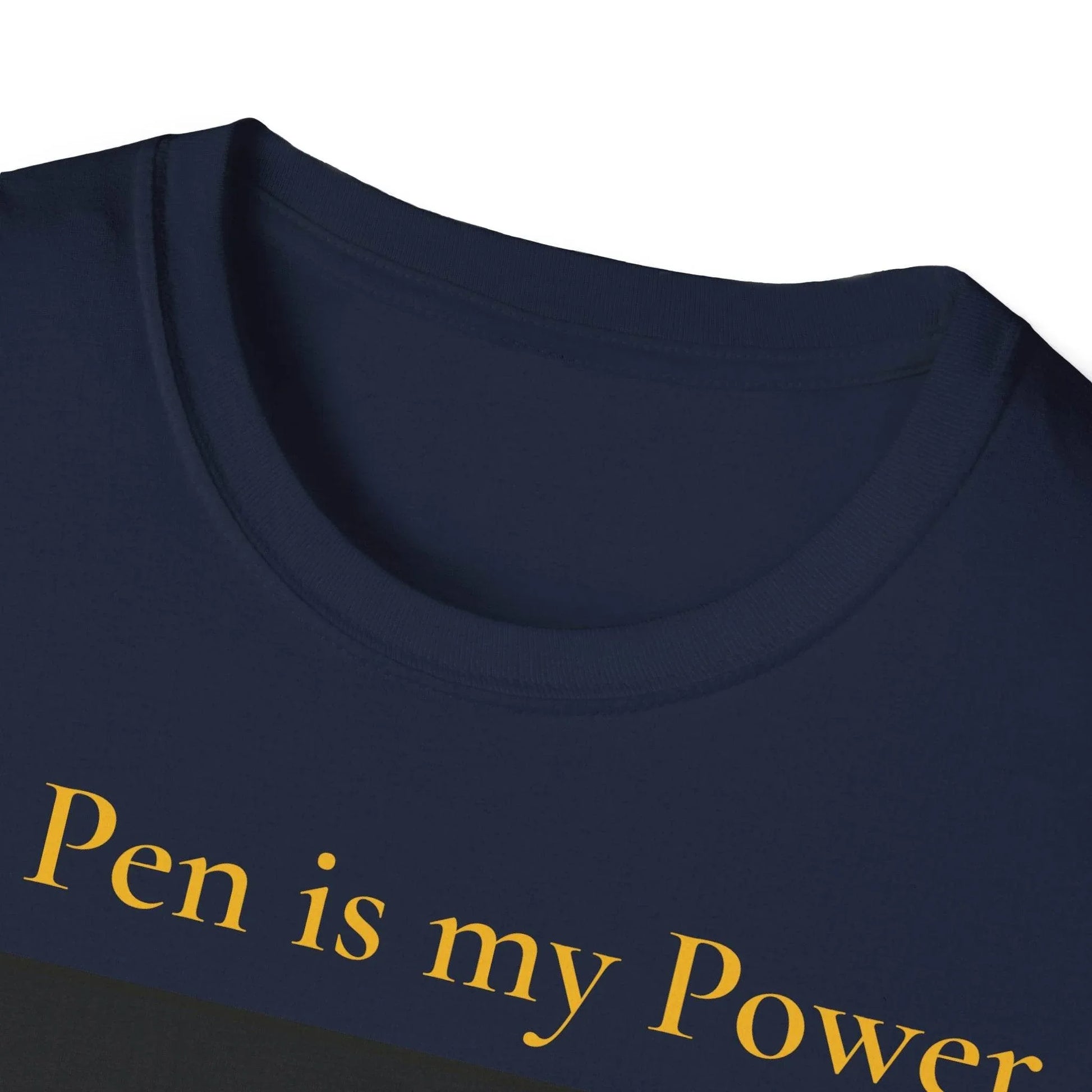 Inspirational Unisex Softstyle T-Shirt - 'My Pen' Motivational Design - The Dreamer's Bookshop.