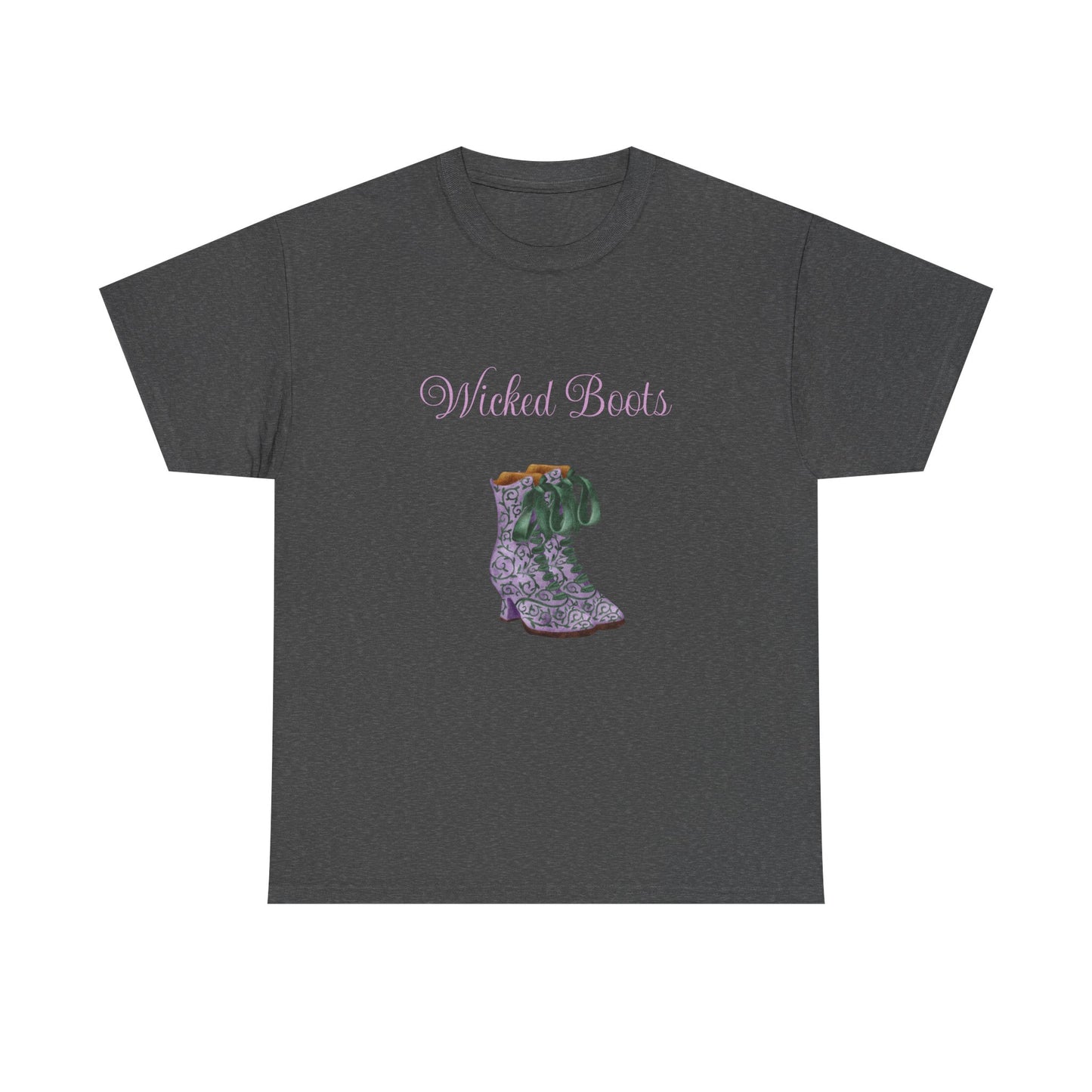 Wicked Boots Graphic Tee - Unisex Heavy Cotton T-Shirt for Nature Lovers