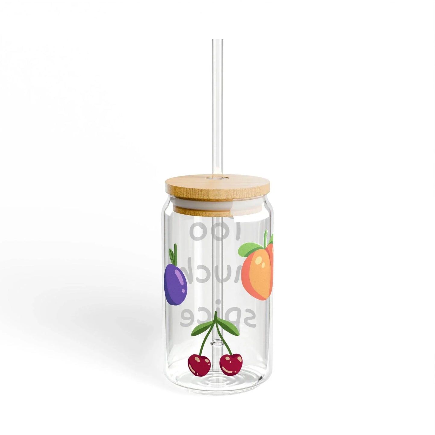 Cute Rainbow Sipper Glass - 16oz with Inspirational Quote for Refreshing Drinks - The Dreamer's Bookshop.