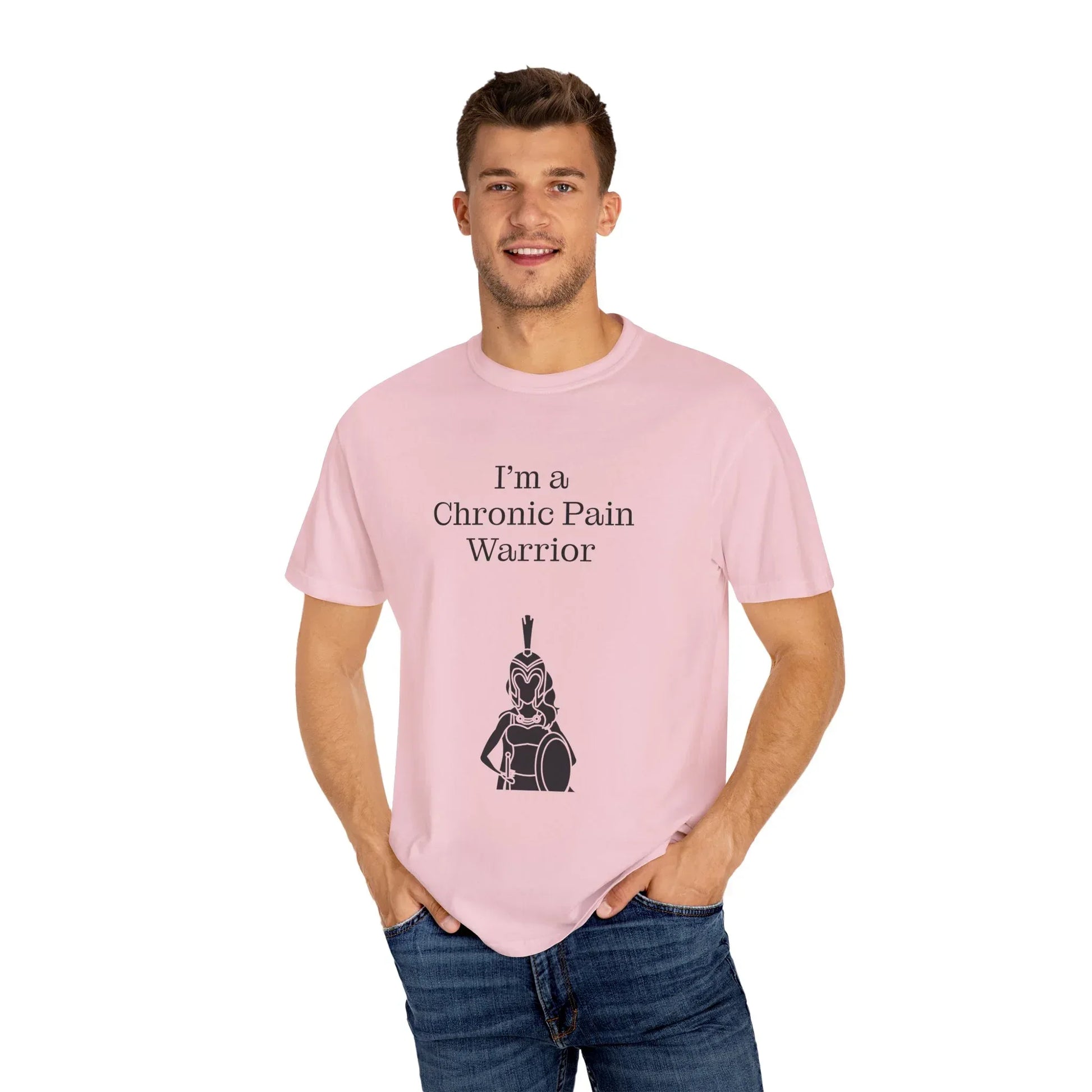 Chronic Pain Warrior Unisex Garment-Dyed T-Shirt - Empowering Supportive Apparel - The Dreamer's Bookshop.