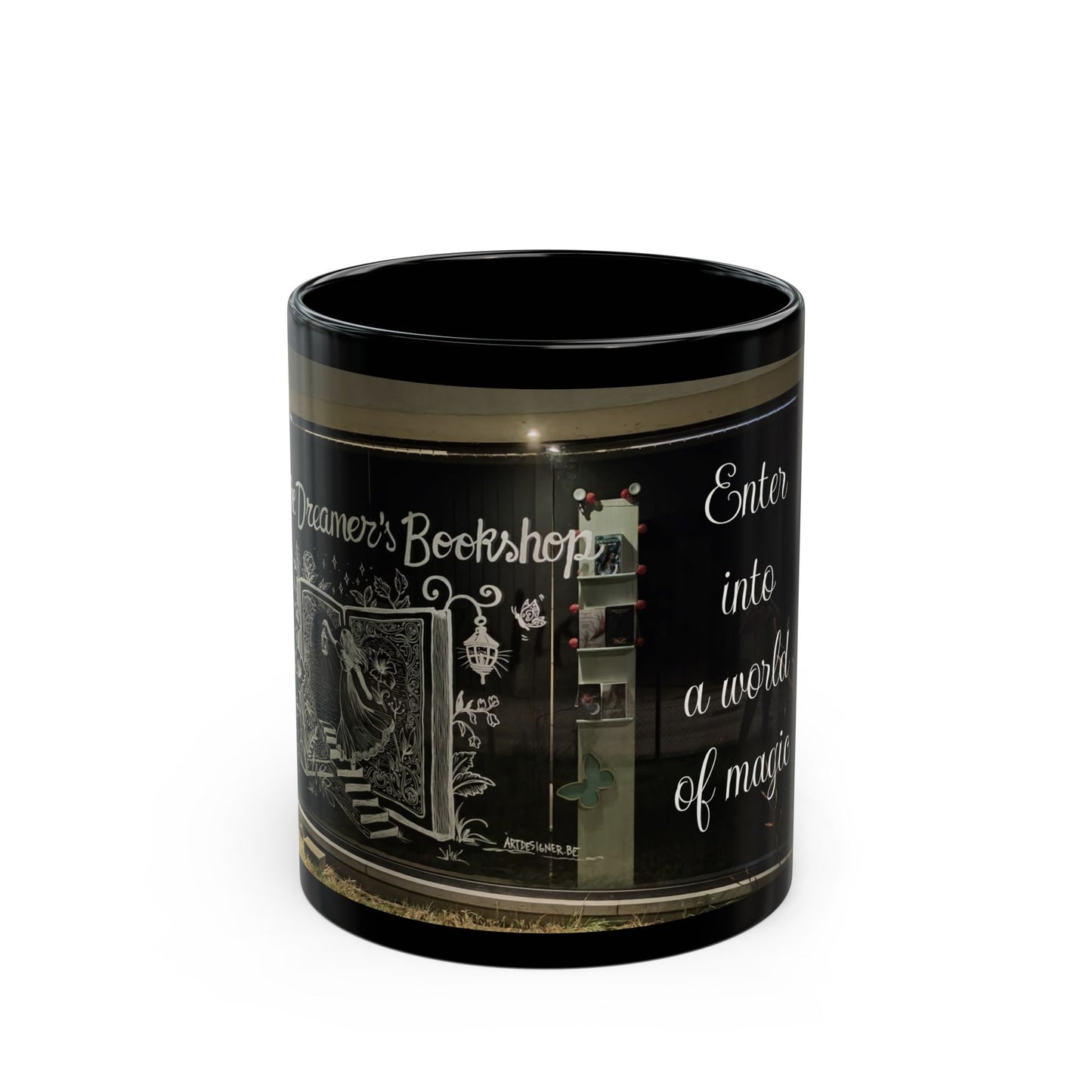 Black Mug - The Dreamer's Bookshop - (11oz, 15oz)