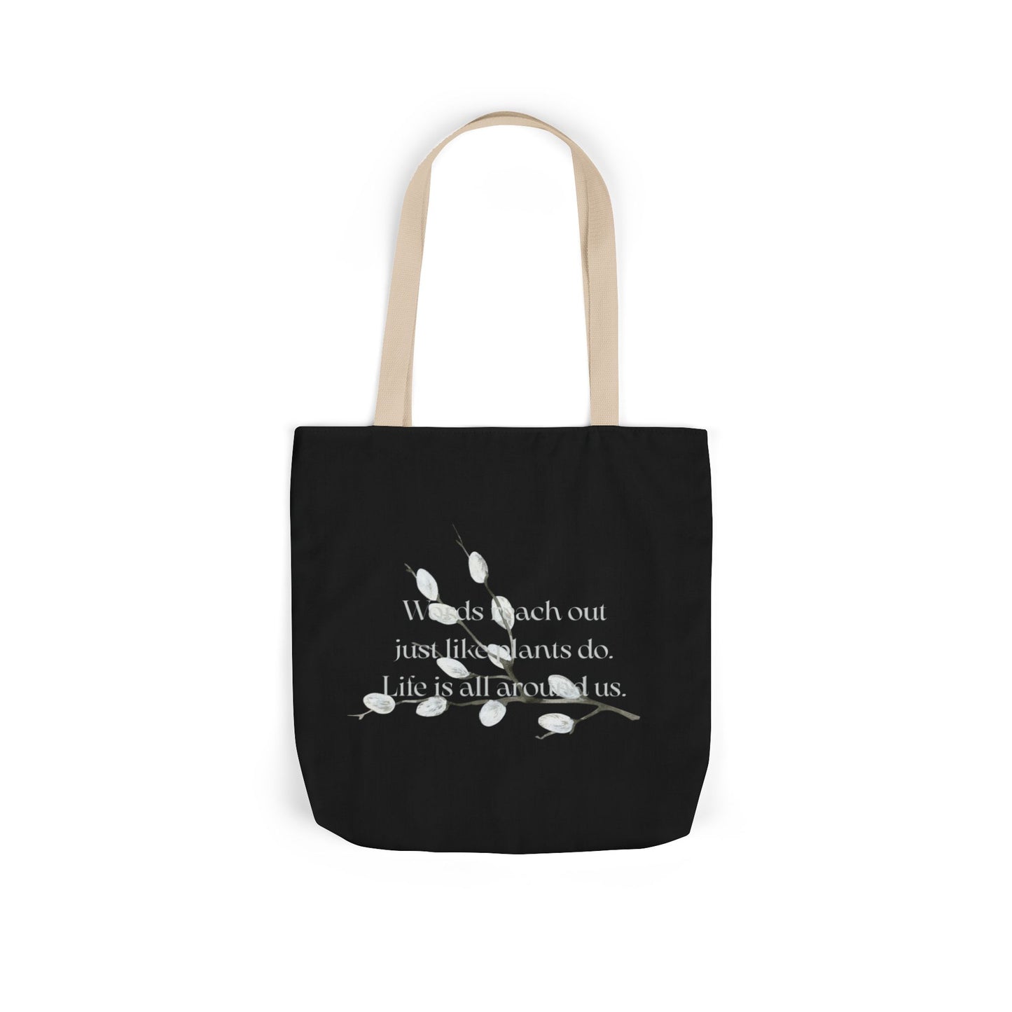 Canvas Tote Bag - "Words Reach Out"